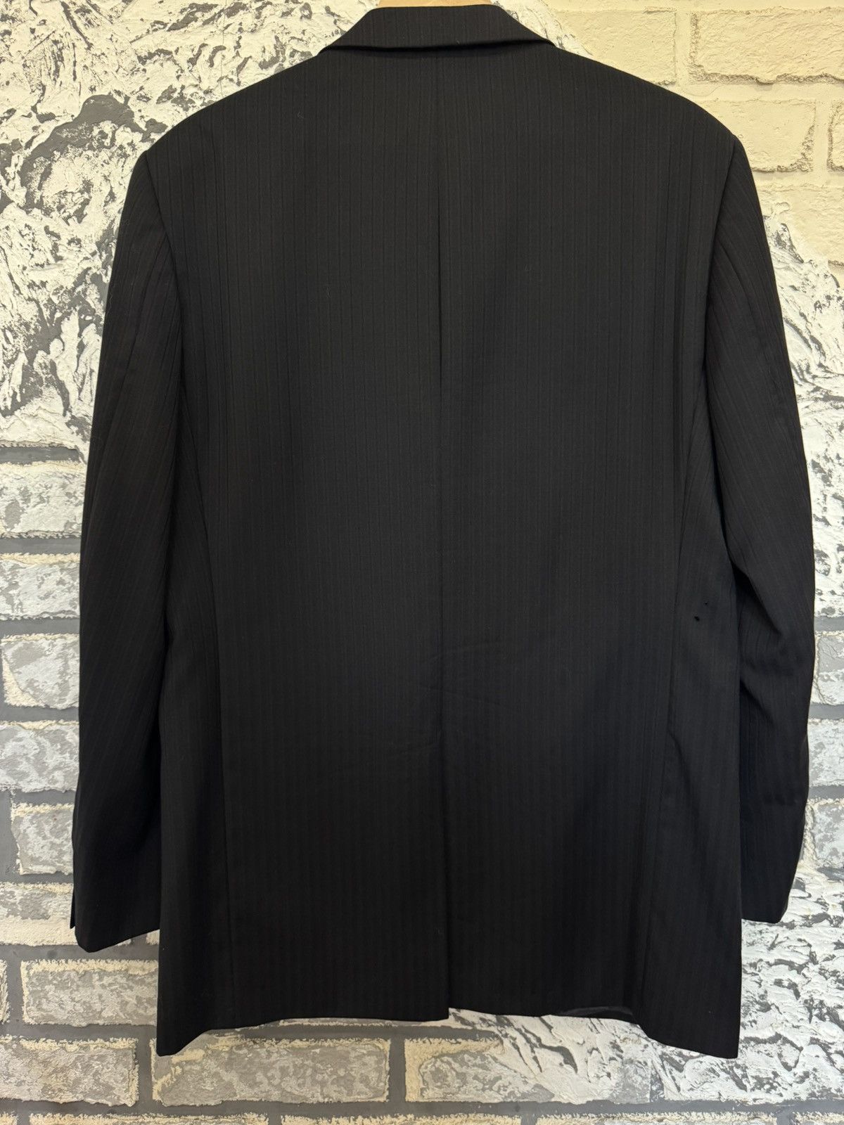 Balmain Balmain Paris Blazer Men's Suit Jacket Black Pin Stripe Size 40L - 7 Thumbnail