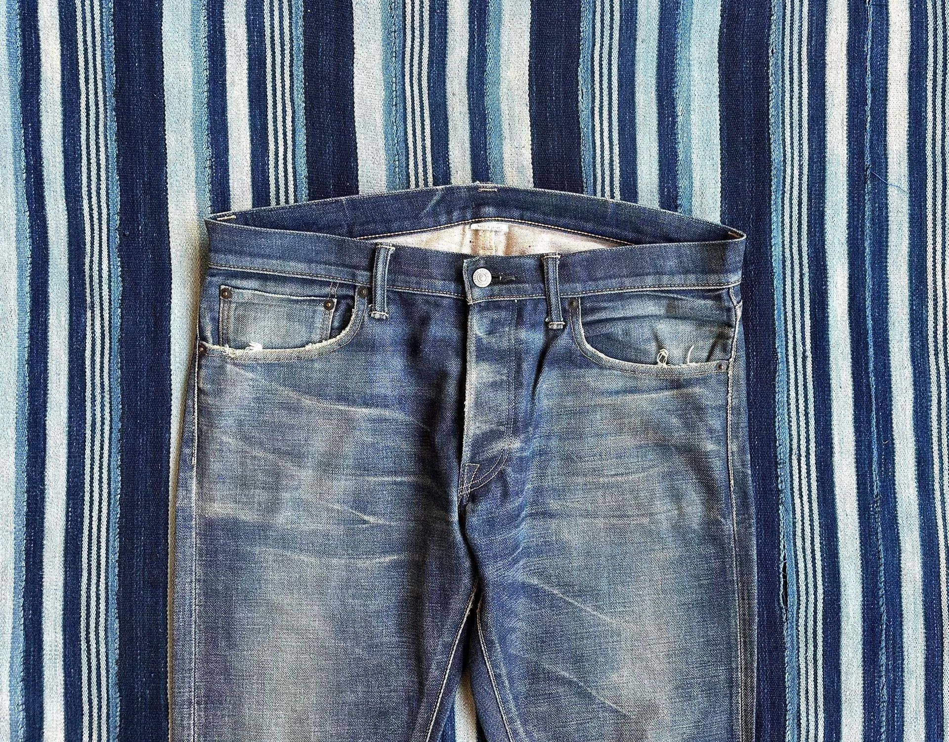 Fabric Brand & Co. Fabric Brand&Co Selvage PT 8/10 W33L30 Distressed Hemmed Size US 33 - 3 Thumbnail