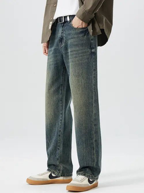 VIBE American wide-leg straight jeans for men Size US 32 / EU 48 - 8 Thumbnail