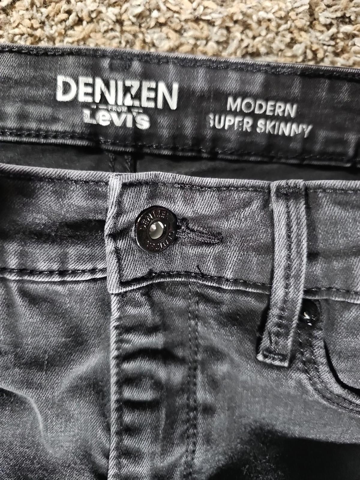 Denizen Denizen Levis Black Jeans Modern Super Skinny 10-W30 Size 32" / US 10 / IT 46 - 2 Thumbnail