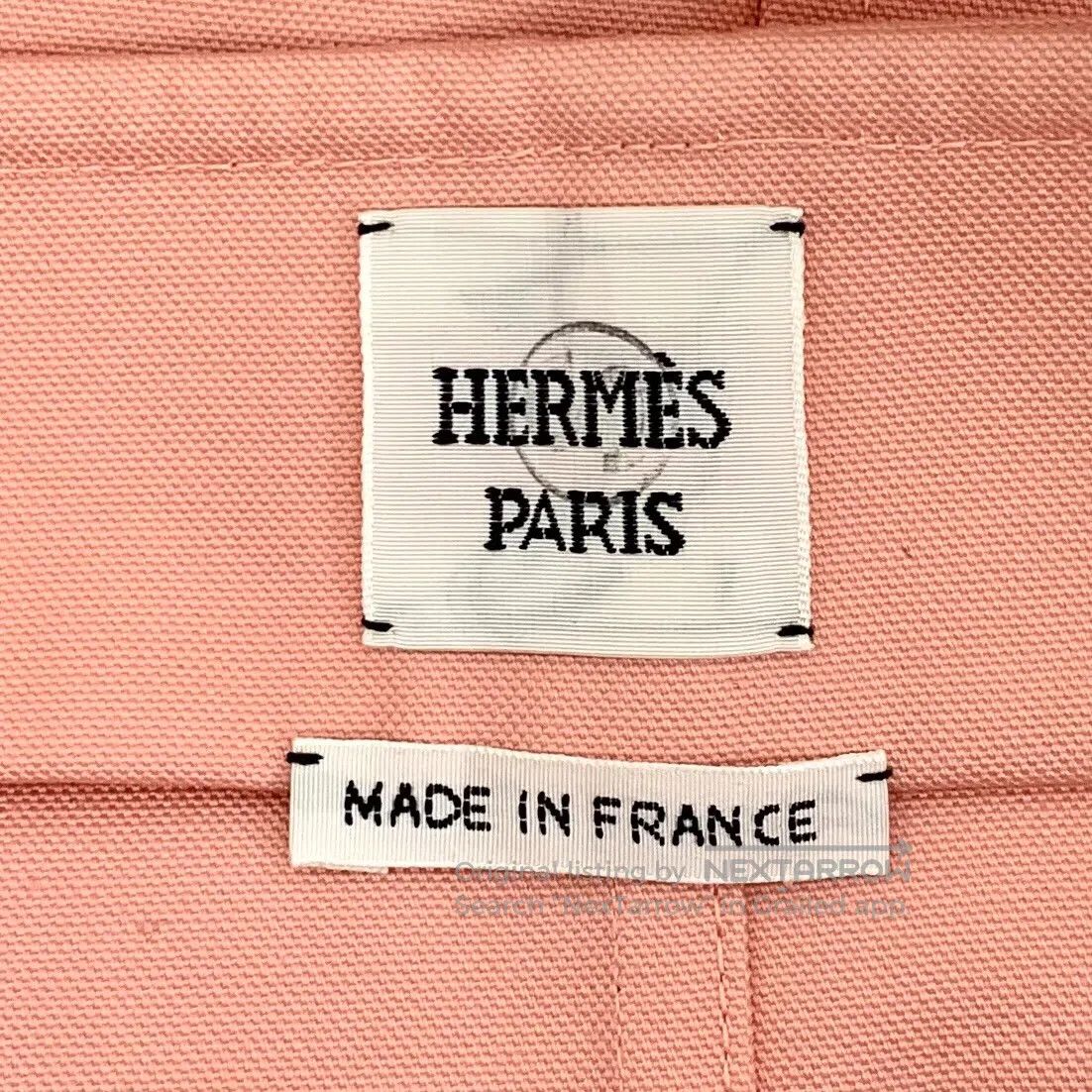 Hermes Hermes Apricot bell chain decoration cotton casual half sk Size 35" - 6 Thumbnail