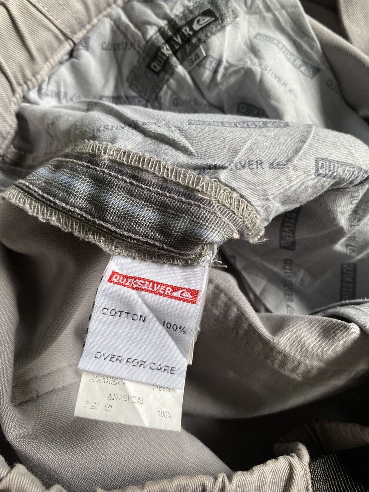 Quicksilver VINTAGE QUICKSILVER 90s LONGPANTS Size US 34 / EU 50 - 6 Thumbnail