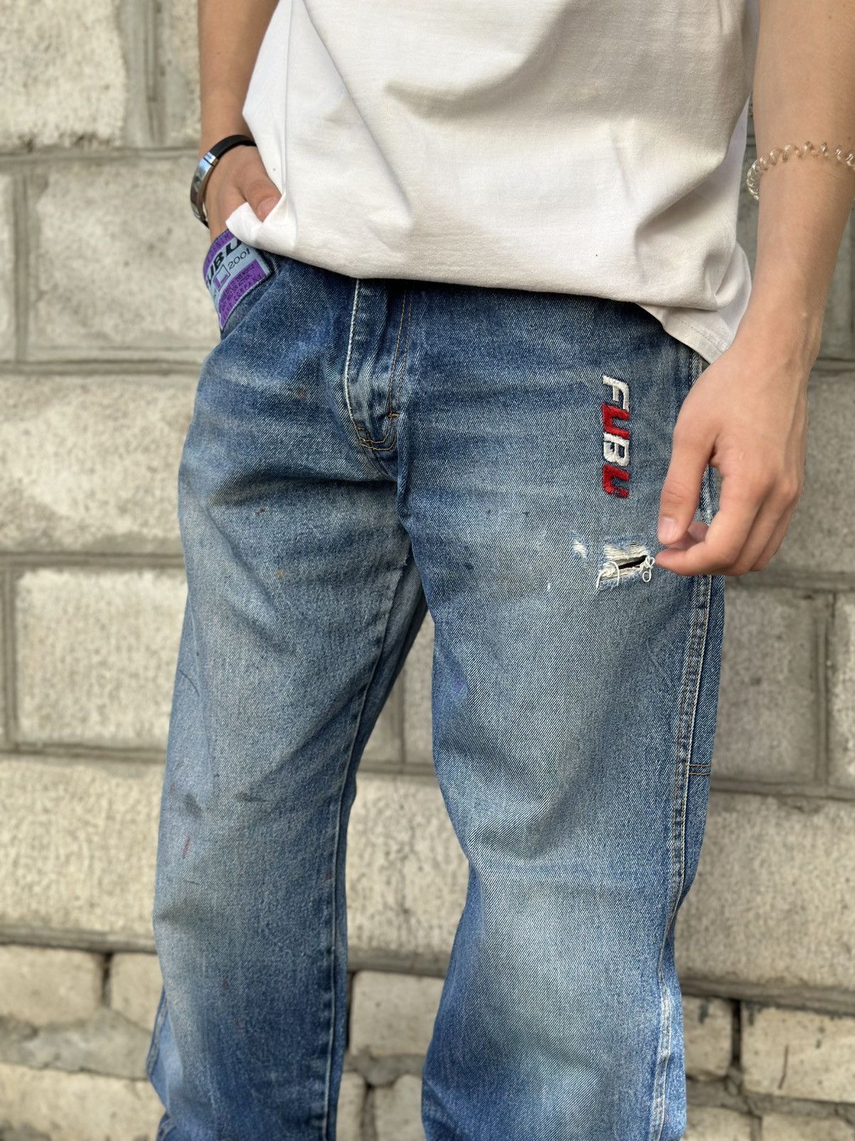 Fubu Vintage Fubu Jeans Baggy Fitted Y2K 90s Rap Size US 30 / EU 46 - 7 Thumbnail