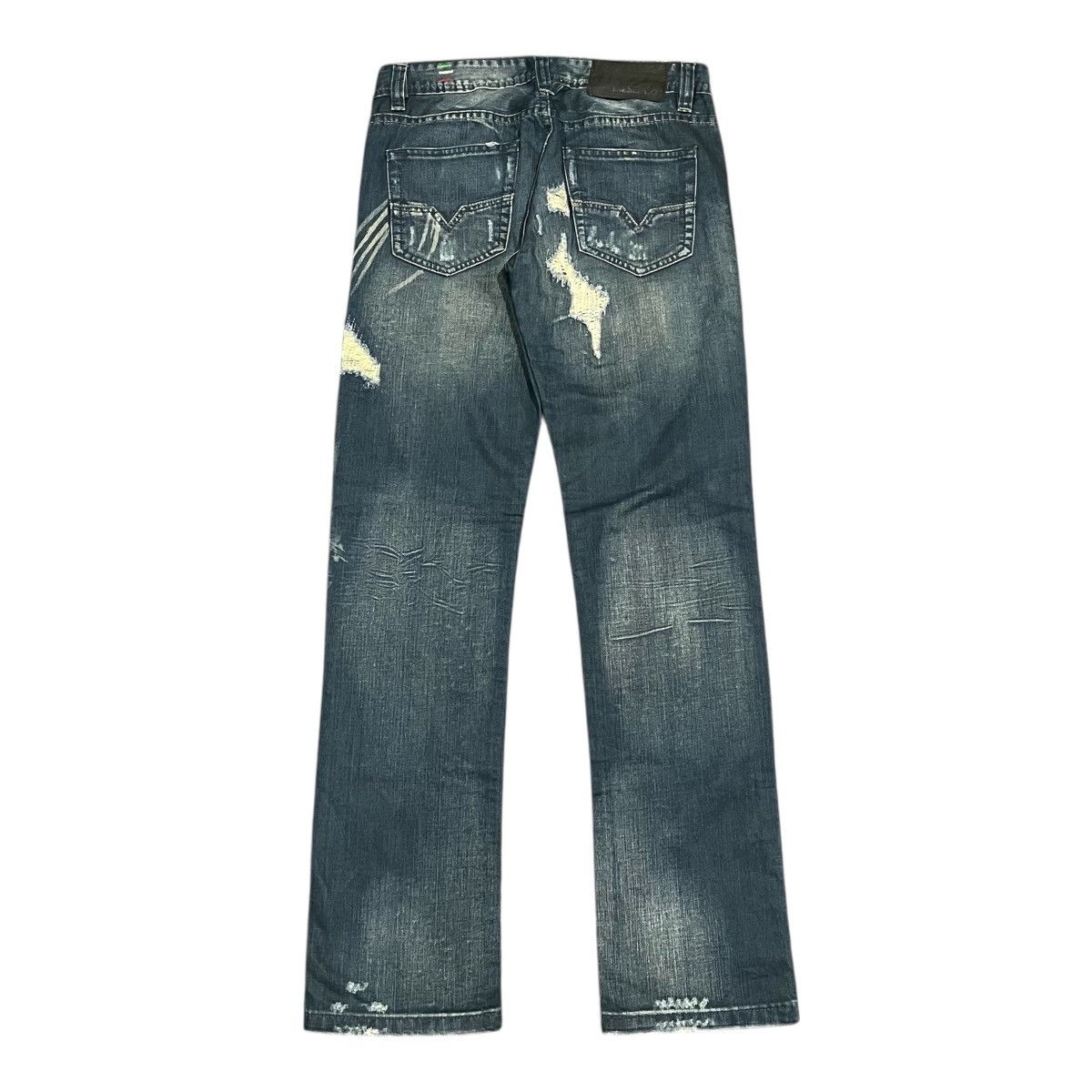 Diesel Black Gold Distressed Diesel Mod Zatiny Denim Pant 30x32 Size US 28 / EU 44 - 8 Thumbnail
