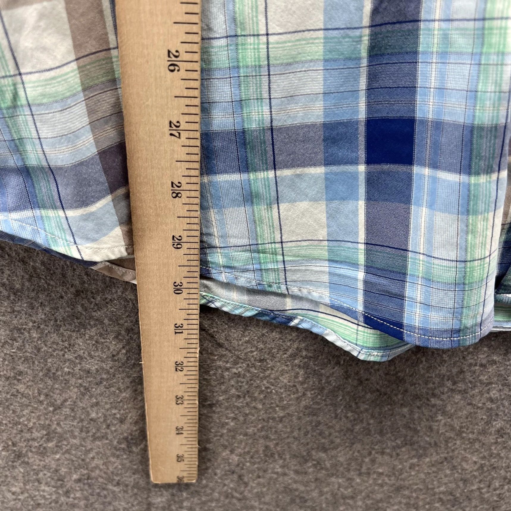 Peter Millar VINTAGE Peter Millar Shirt Men XL Blue Button-Down Nylon Plaid Size US XL / EU 56 / 4 - 7 Thumbnail