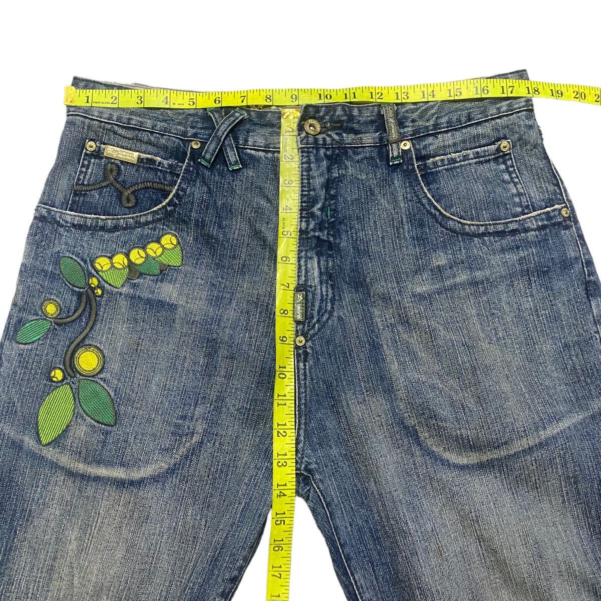 LRG Vintage LRG Denim Baggy Jeans Embroidery Japanese Tea Garden Size US 36 / EU 52 - 20 Thumbnail