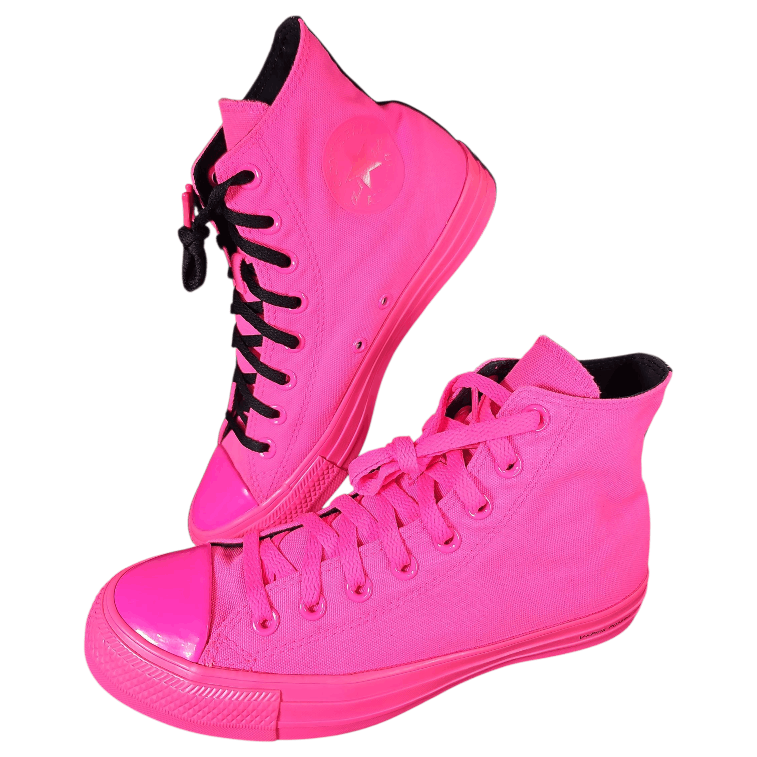 RARE Converse x O.P.I. Chuck Taylor All-star mid HOT PINK