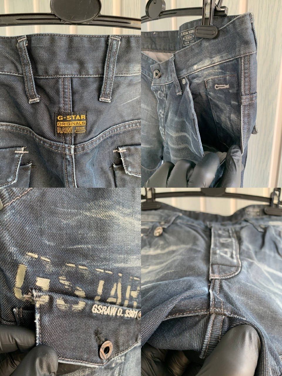 G-Star × Japanese Brand G-Star Raw 3301 General 5620 Tapered Extract Denim Jeans Size US 33 - 22 Thumbnail