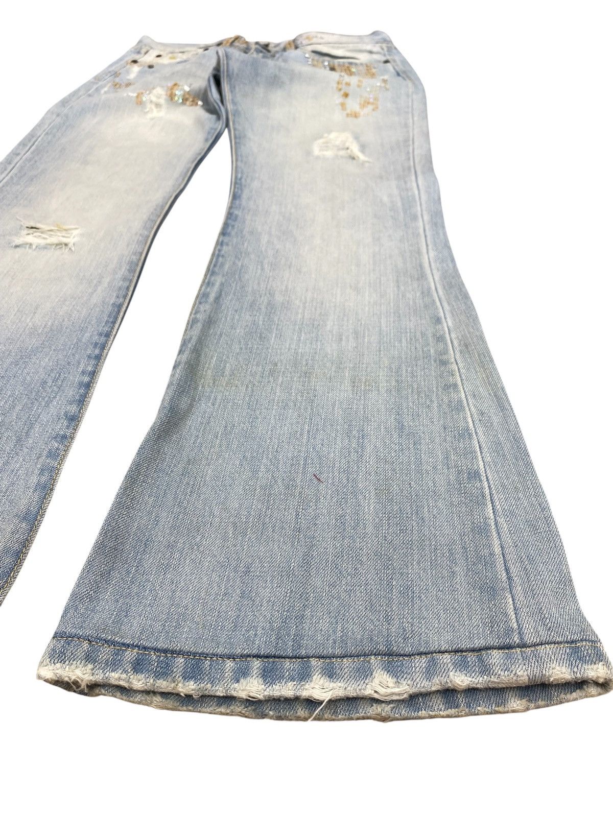 Abercrombie & Fitch Abercrumbie & Fitch Brand Emblised Style Flare Jeans Size US 31 - 5 Thumbnail