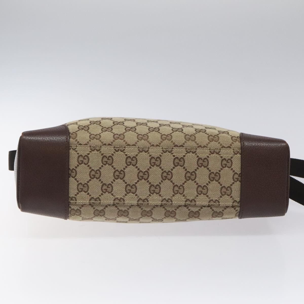 Gucci GUCCI GG Canvas Shoulder Bag Beige Silver Size ONE SIZE - 9 Thumbnail