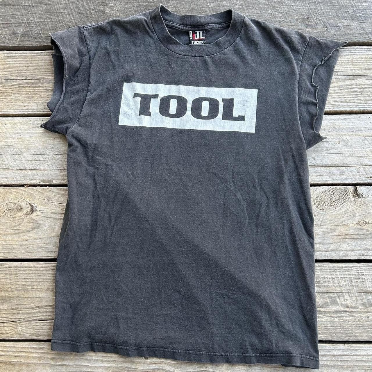 Vintage 1991 Tool Opiate Tour Band Chopped T Shirt Wrench