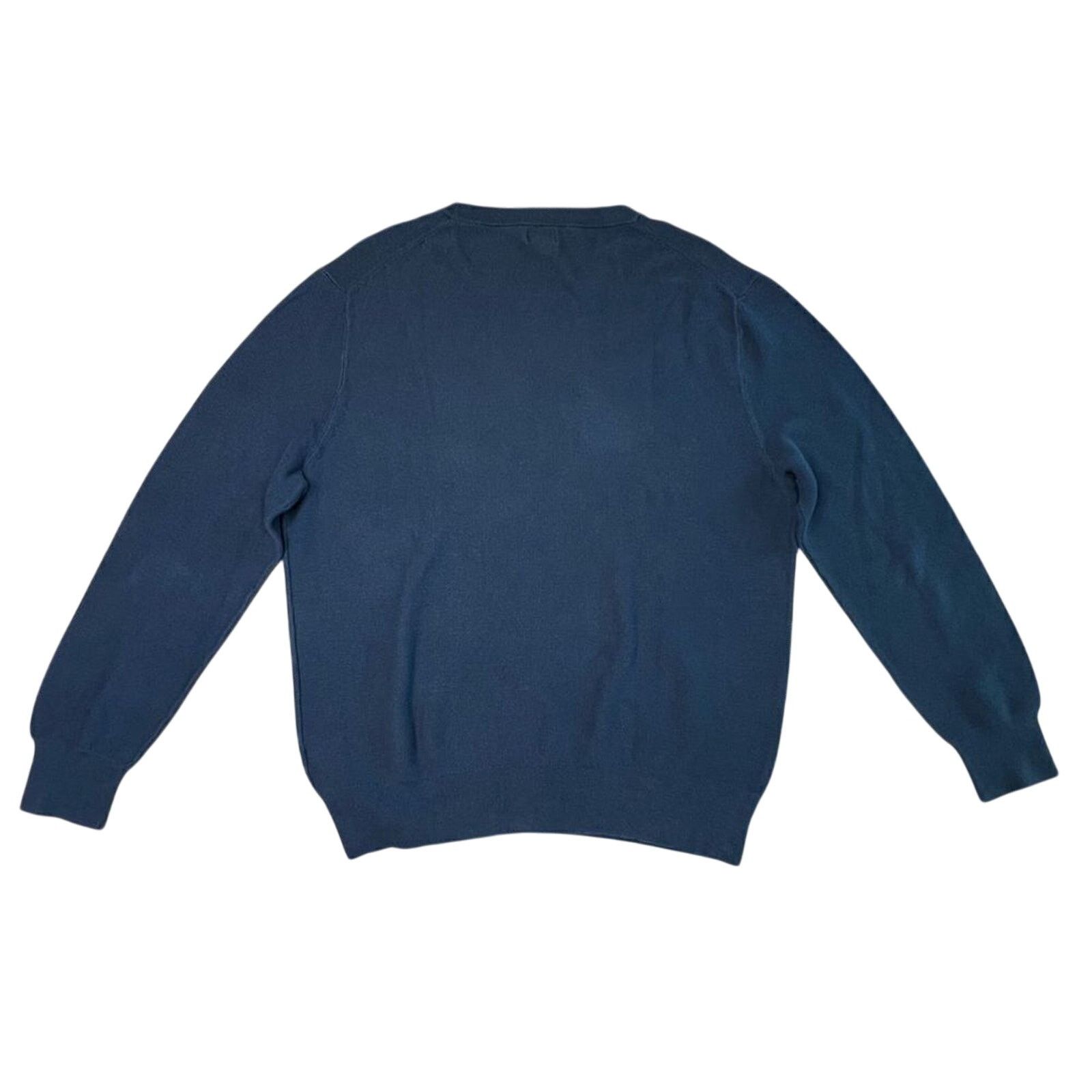 J.Crew J. Crew 100% Cotton Garter Stitch Blue Sweater LARGE Preppy Size US L / EU 52-54 / 3 - 7 Thumbnail