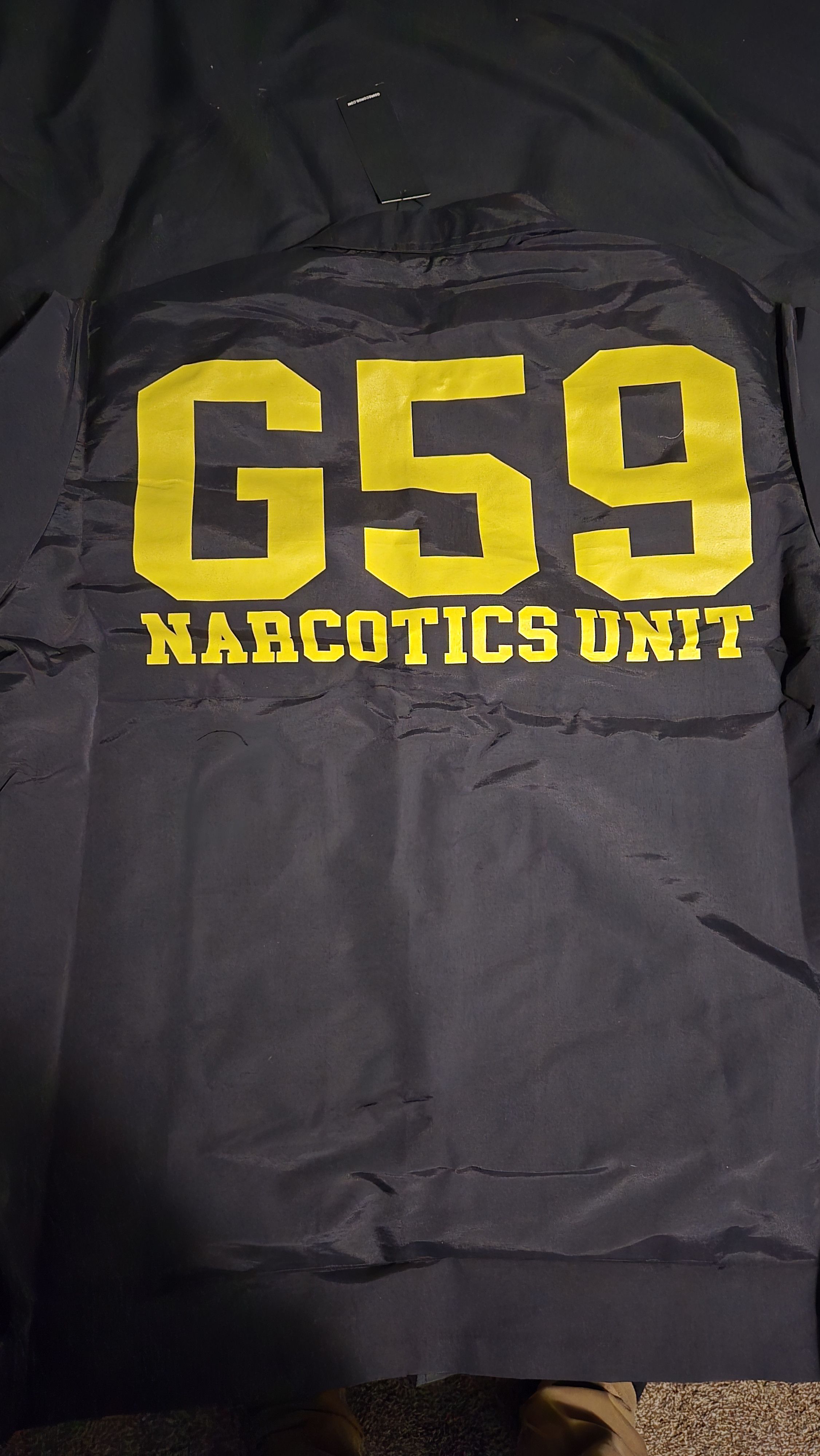 G59 Black Narcotics Coach Jacket