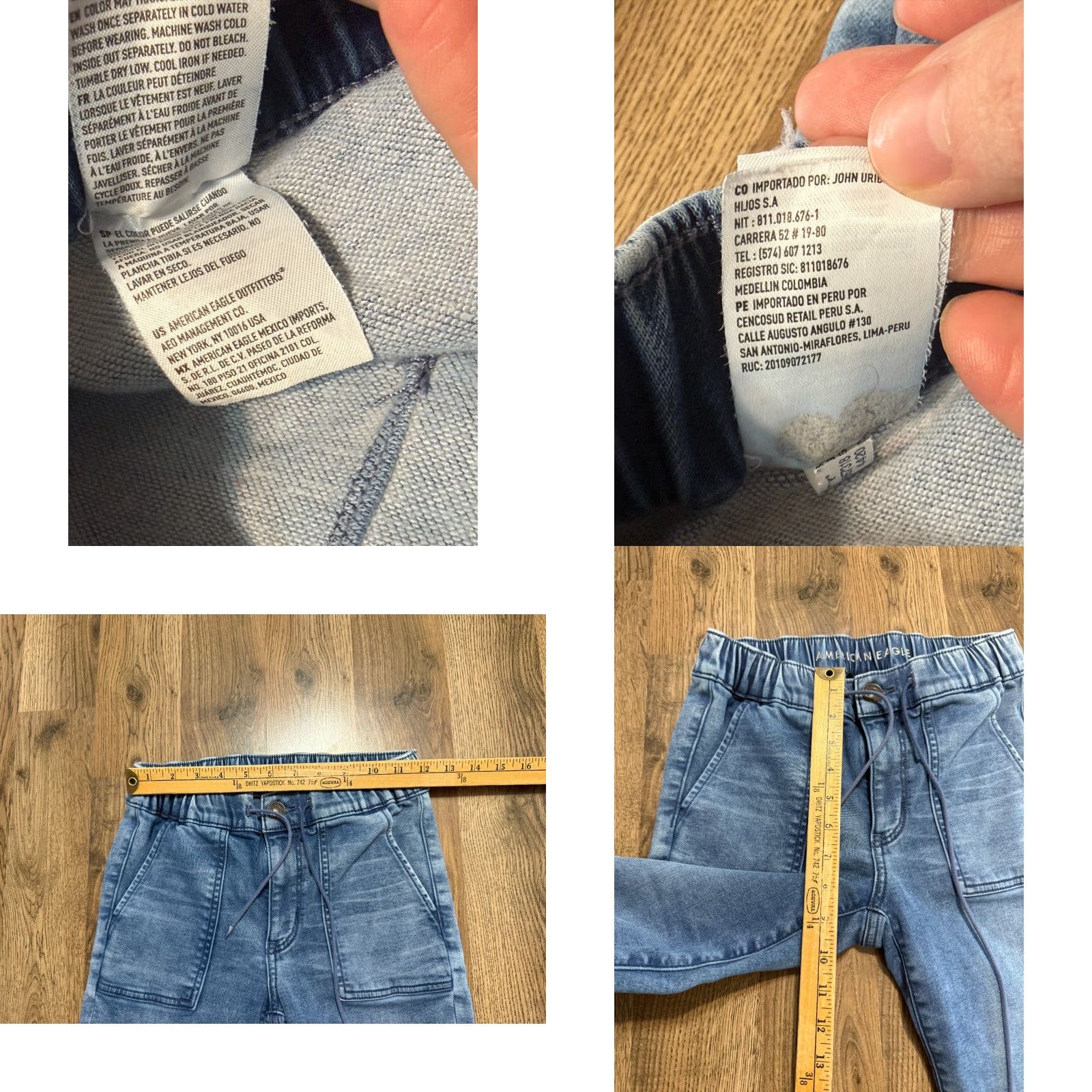 American Eagle Outfitters American Eagle Outfitters Jeans Women's 0 Blue Denim Jogger Drawstring Cuffed Pocket 5-Pocket Design Skinny Style Regular Size 25" / US 0 / IT 36 - 8 Thumbnail