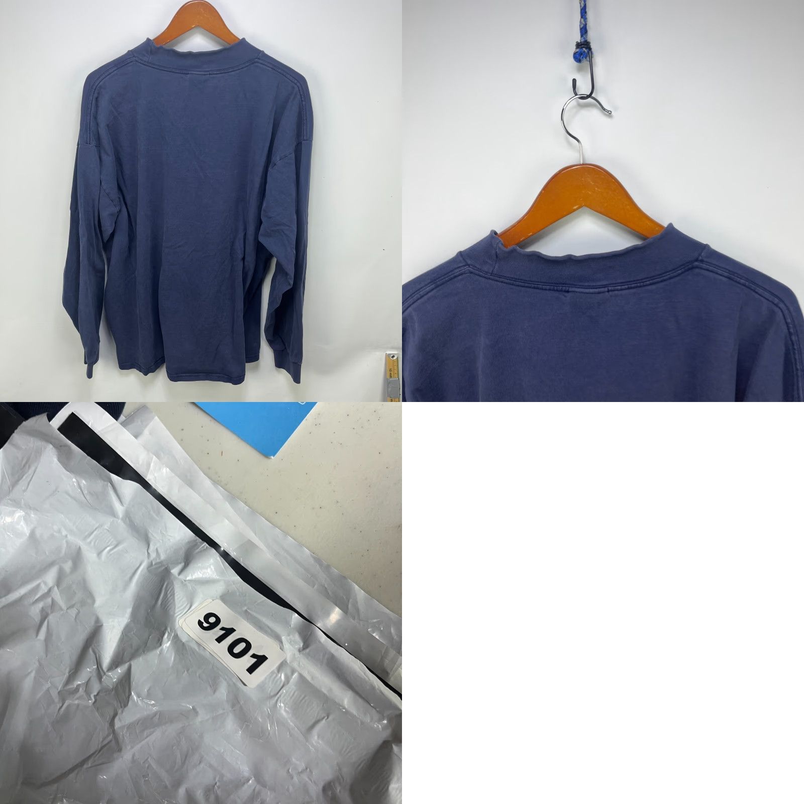 Nike VINTAGE Nike Swoosh Mock Neck Long Sleeve Shirt 2XL Men Blue Nike Swoosh Shirt 2XL Mens Long Sleeve vintage blue 90s? Size US XXL / EU 58 / 5 - 8 Thumbnail