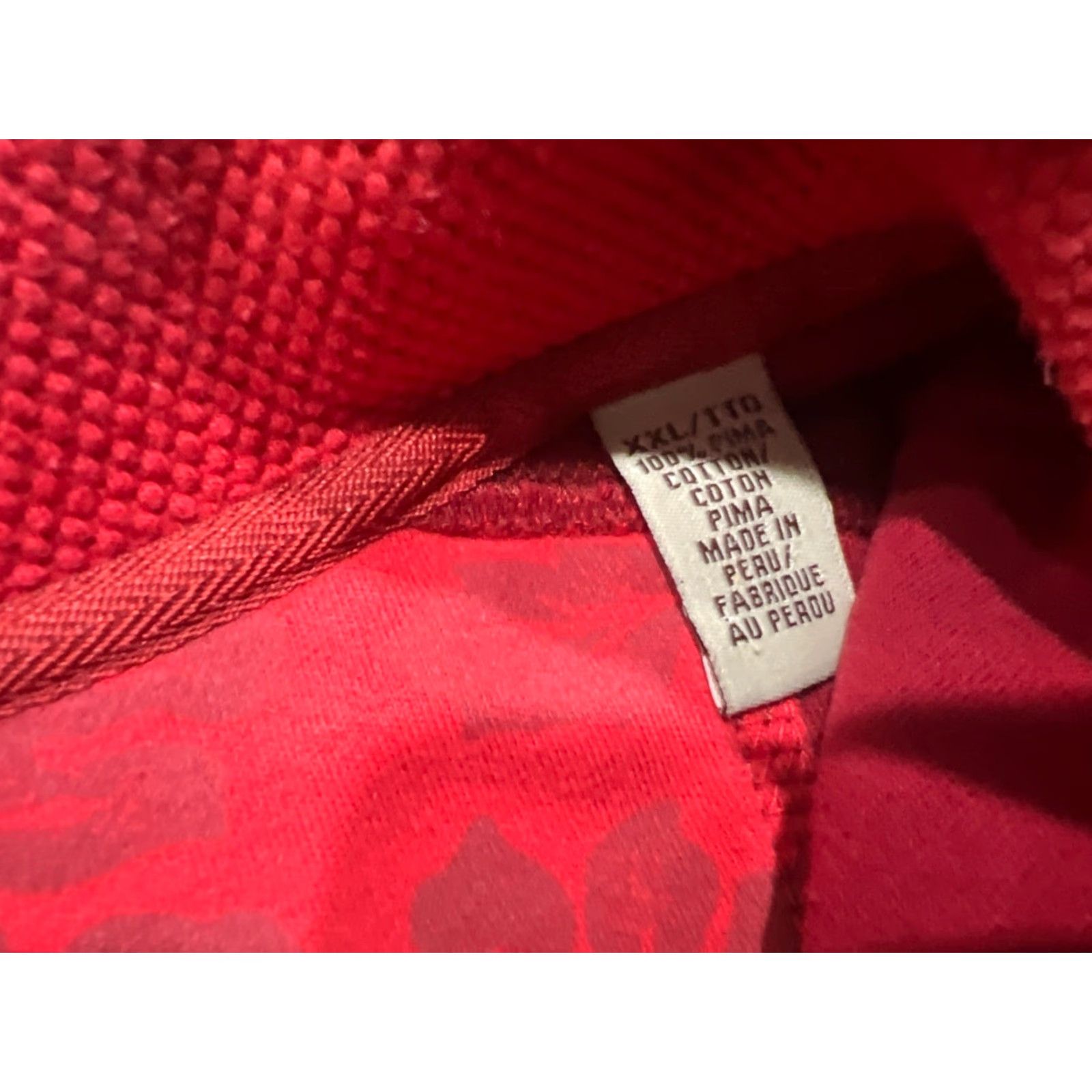 Tommy Bahama Tommy Bahama Sweater Mens 2XL Long Sleeve Red Fleece 1/4 Zip Mock Neck Pockets Pullover Size US XXL / EU 58 / 5 - 6 Thumbnail