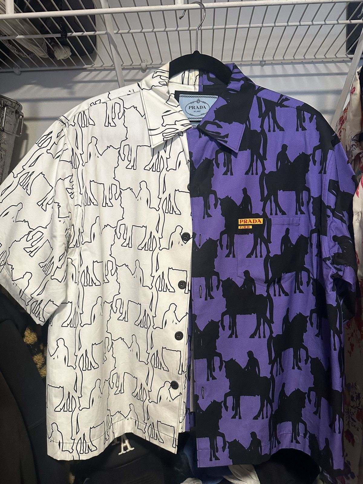 Prada Prada Double Match Bowling Shirt Size US L / EU 52-54 / 3 - 1 Thumbnail