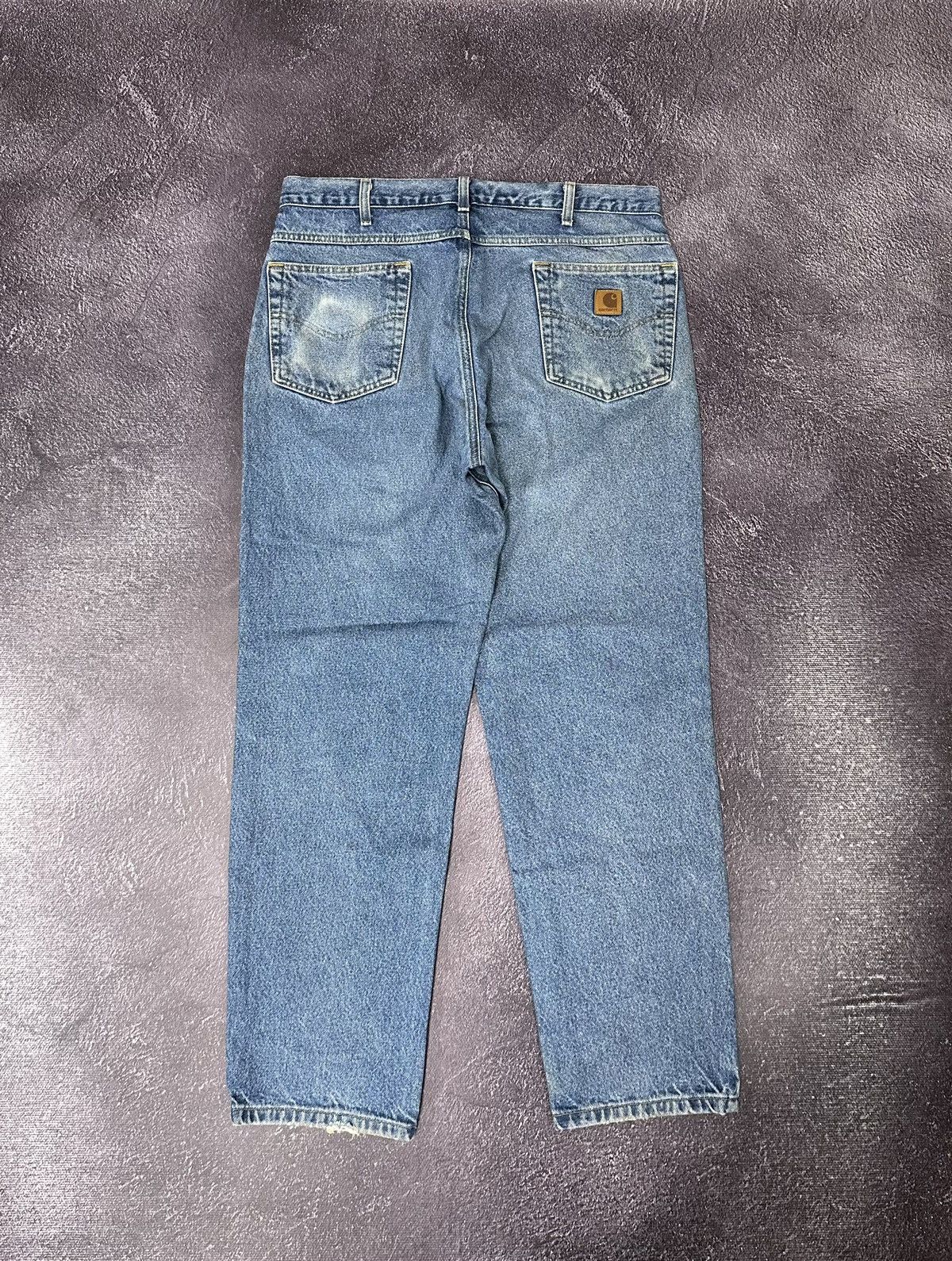 Carhartt Vintage 90s Carhartt USA Relaxed Fit Opium Faded Work Jeans Size US 36 / EU 52 - 1 Thumbnail