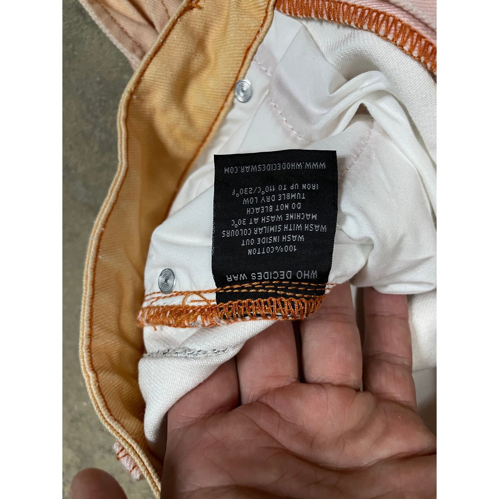 Who Decides War WDW Sunset Denim 30 Used Size US 30 / EU 46 - 3 Thumbnail