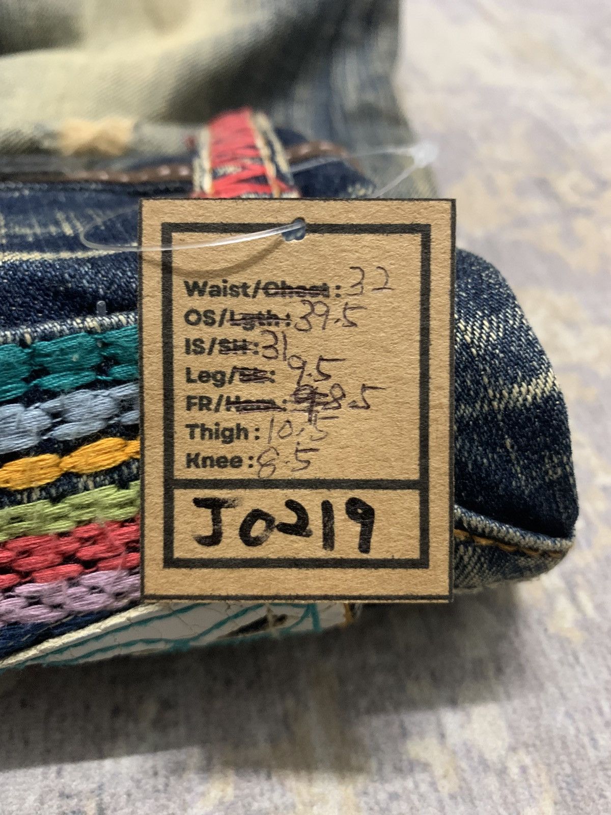If Six Was Nine Vintage Red pepper Flared Distressed Jeans Size US 32 / EU 48 - 15 Thumbnail
