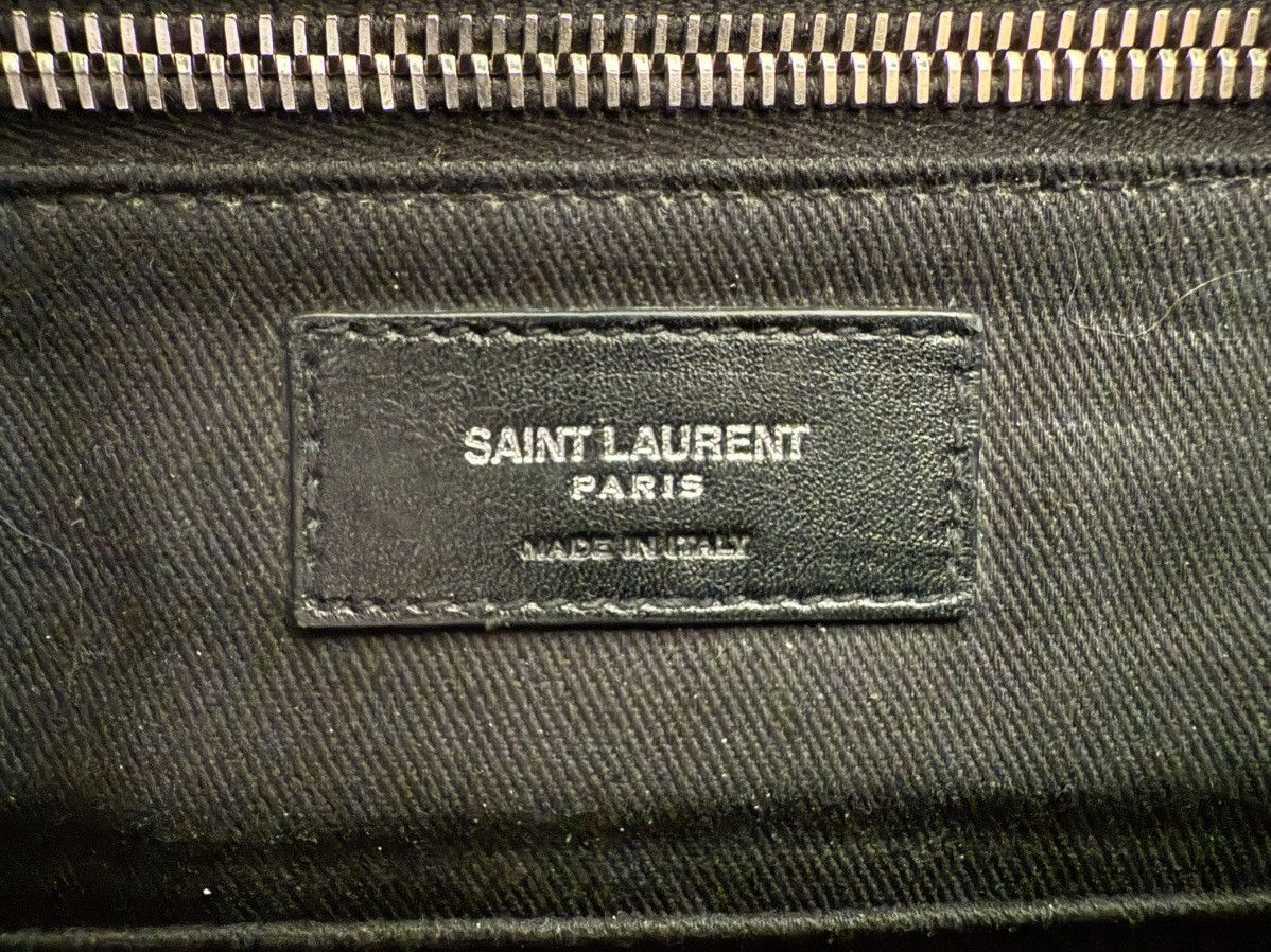 Saint Laurent Paris SLP Crocodile Embossed Sac Du Jour Large Briefcase Size ONE SIZE - 3 Thumbnail