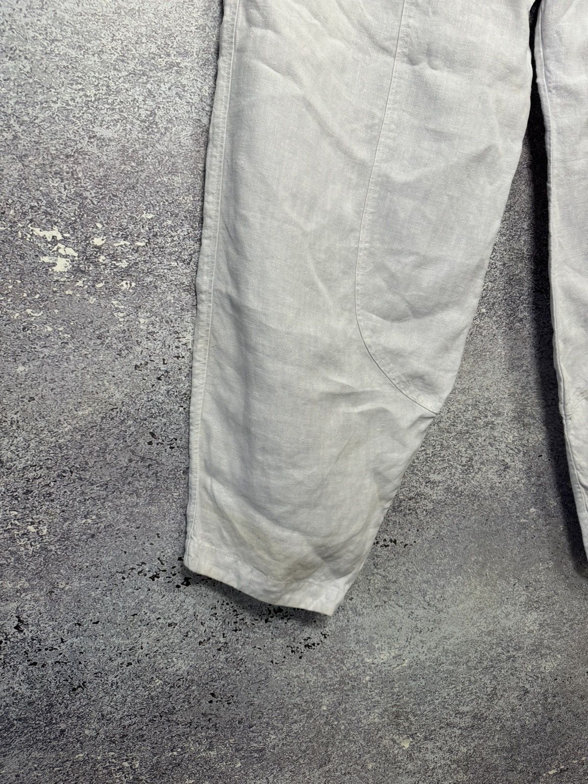 Japanese Brand × OSKA Vintage Japanese OSKA Linen Big Pants Buggy Style Oldmoney Size 32" / US 10 / IT 46 - 4 Thumbnail