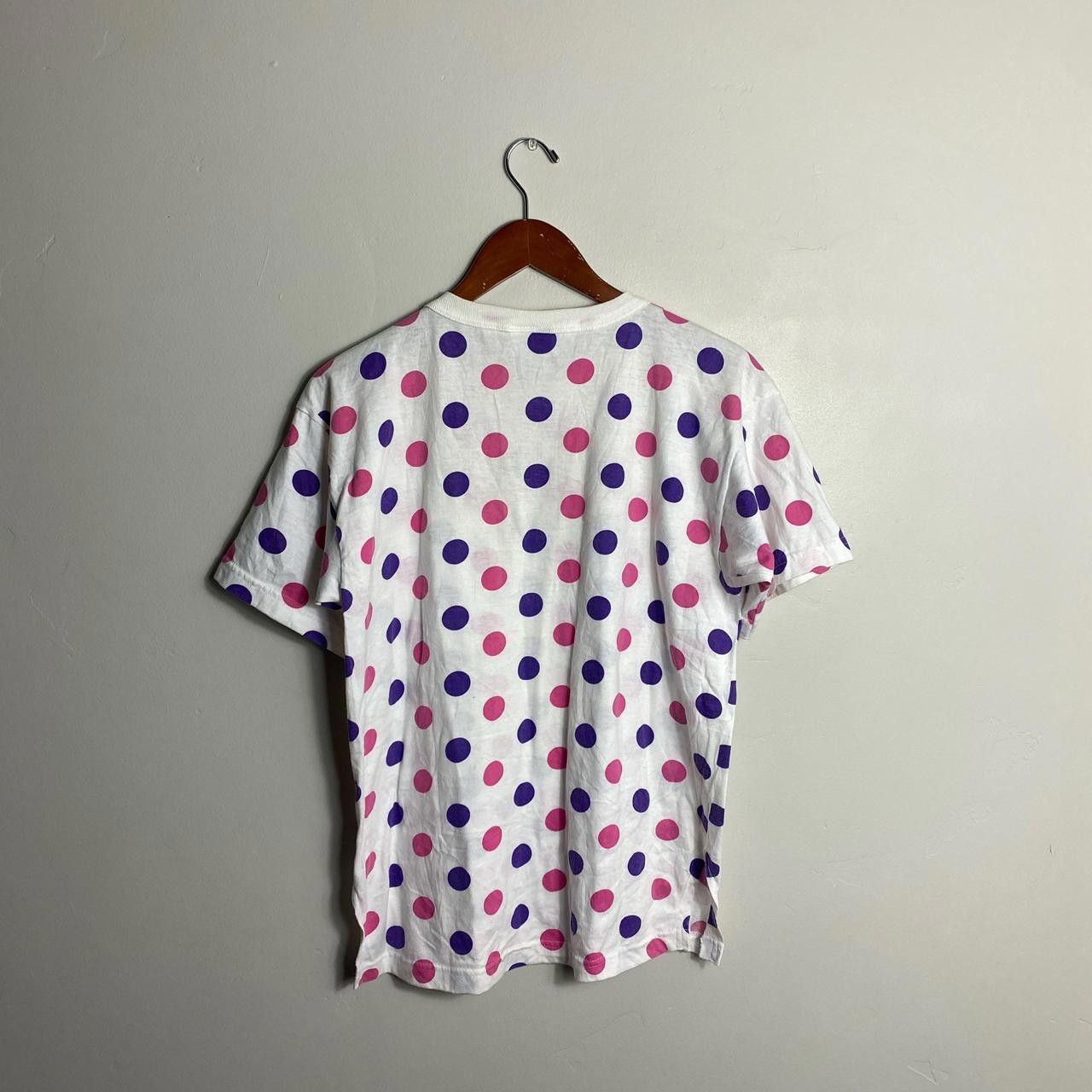 Vintage American Vintage Women's White and Multi Tshirt Size L / US 10 / IT 46 - 3 Thumbnail
