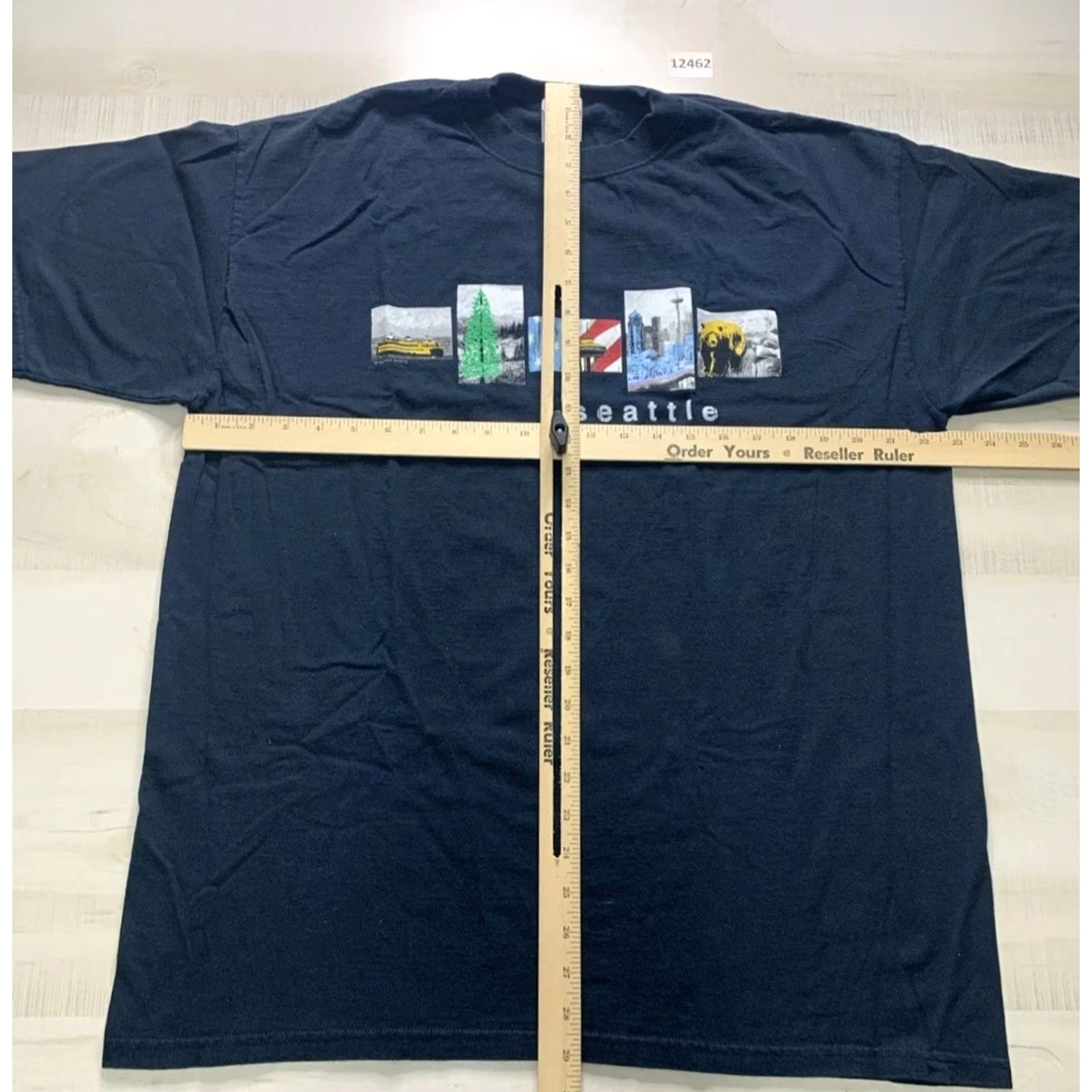 Anvil VINTAGE Anvil USA Graphic T Shirt Black XL Mens Short Sleeve Crew Neck Seattle 90s Decade Systems? Size US XL / EU 56 / 4 - 4 Thumbnail