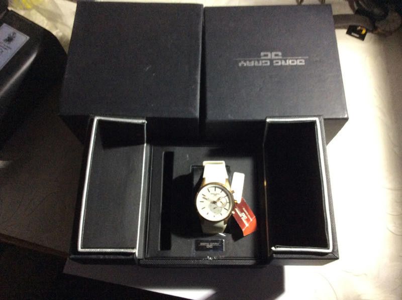 Designer Jorg Gray Men's Quartz Watch with Natural Leather Strap Size ONE SIZE - 1 Thumbnail