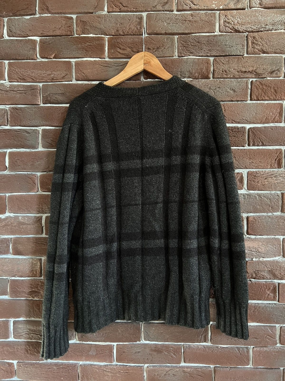 Vintage Franco Ziche Made In Italy Checkered Cardigan Kurt Cobain Size US L / EU 52-54 / 3 - 2 Thumbnail