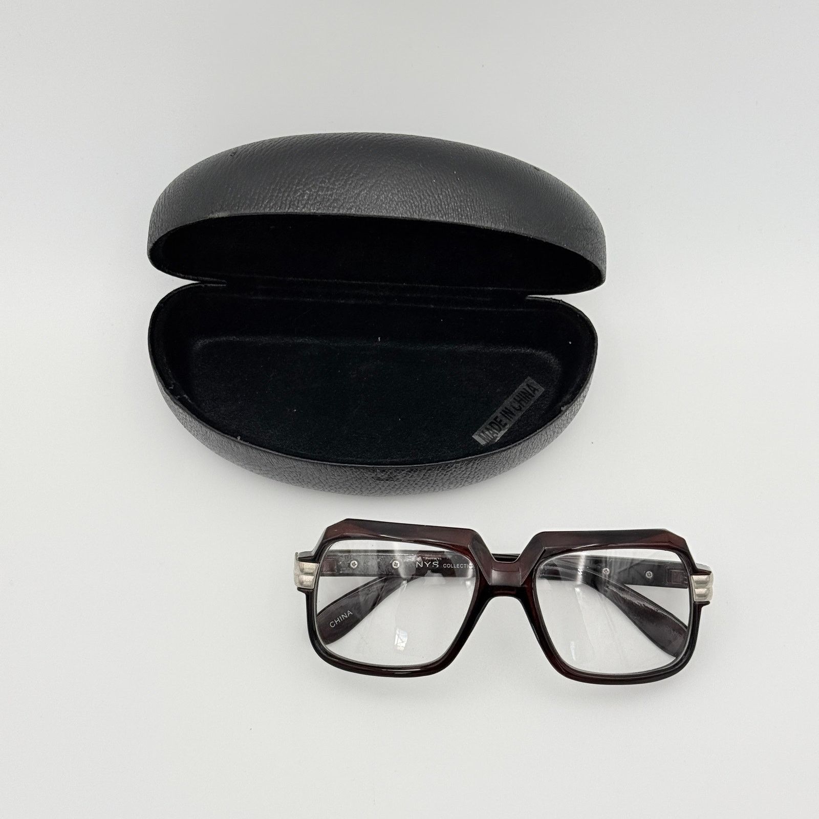 Other NYS Collection 1702-82 Oversized Retro Square Clear Glasses Size ONE SIZE - 1 Thumbnail