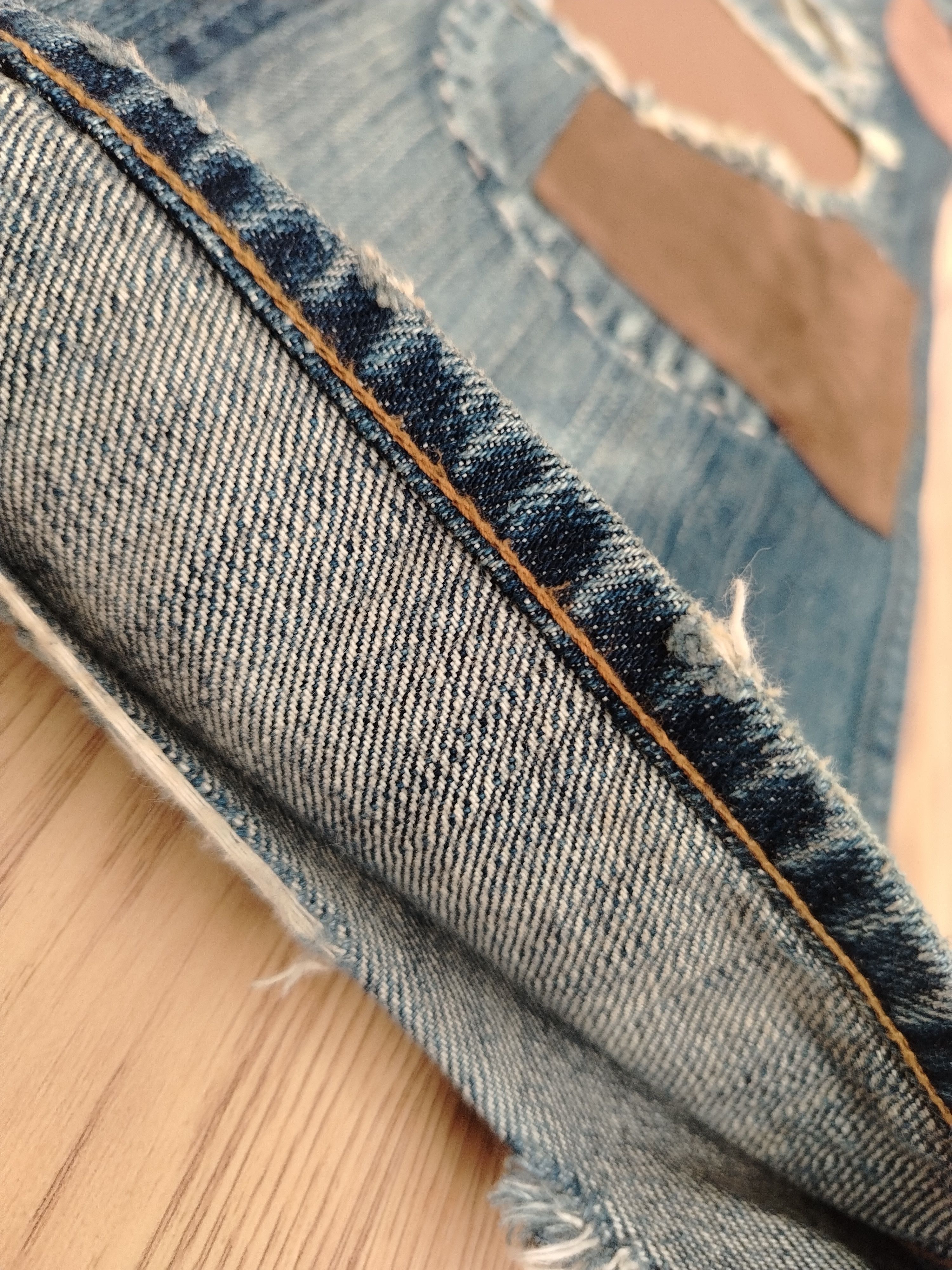 Vintage Sashiko Patchwork Jeans Bonds & Peace Size US 32 / EU 48 - 4 Thumbnail