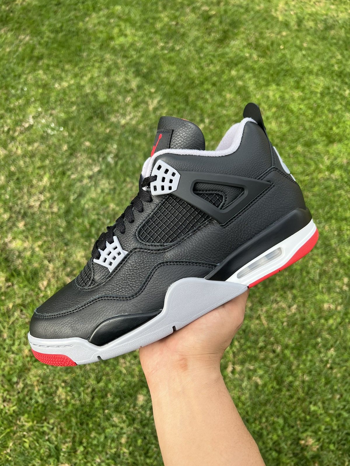 image of Air Jordan 4 “Reimagined Bred” Size 8W/6.5Y Shoes in Black, Women's