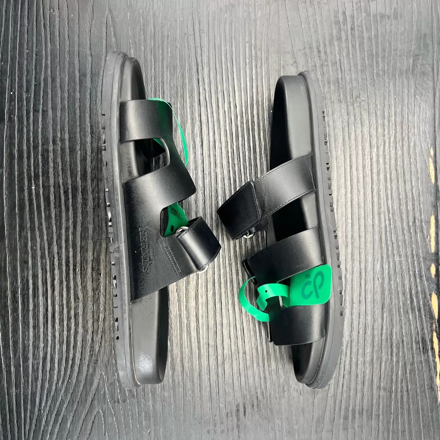 Hermes Hermès Chypre Black Slippers Size 38 Like New Size US 7.5 / IT 37.5 - 2 Thumbnail