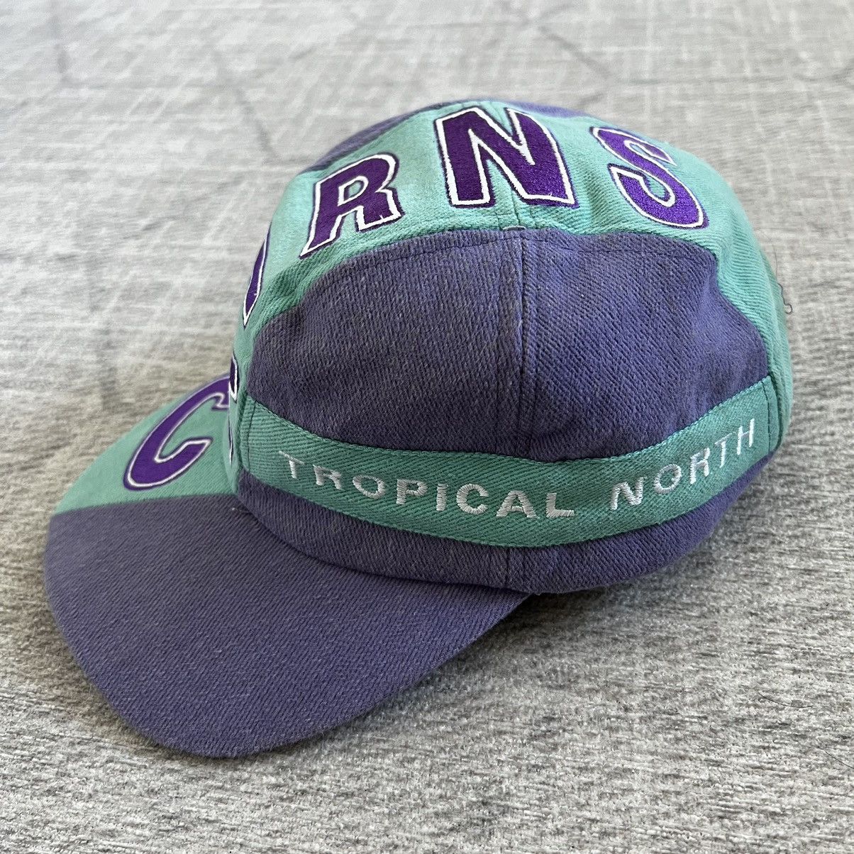 Vintage Vintage 1990s Cairns Australia Logo Blue/Purple Velcro Hat Size ONE SIZE - 5 Thumbnail