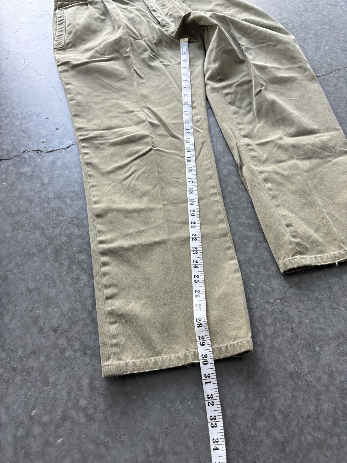 Willis & Geiger Vintage 90s Willis and Geiger Pleated Pants 35x30 Size US 35 - 12 Thumbnail