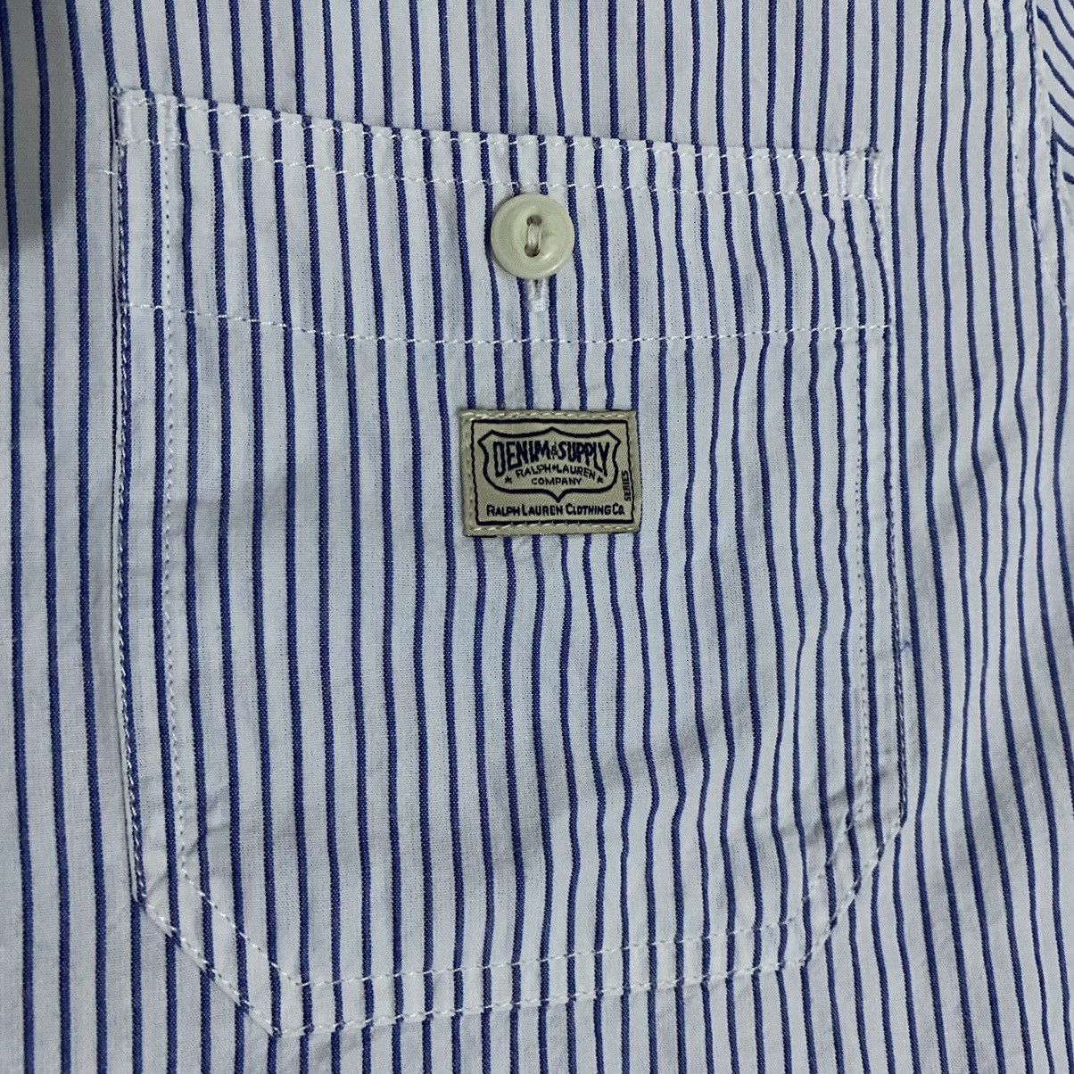 Denim & Supply Ralph Lauren × RRL Ralph Lauren × Ralph Lauren Denim & Supply Ralph Lauren Striped Double Pocket Shirt Size US M / EU 48-50 / 2 - 5 Thumbnail