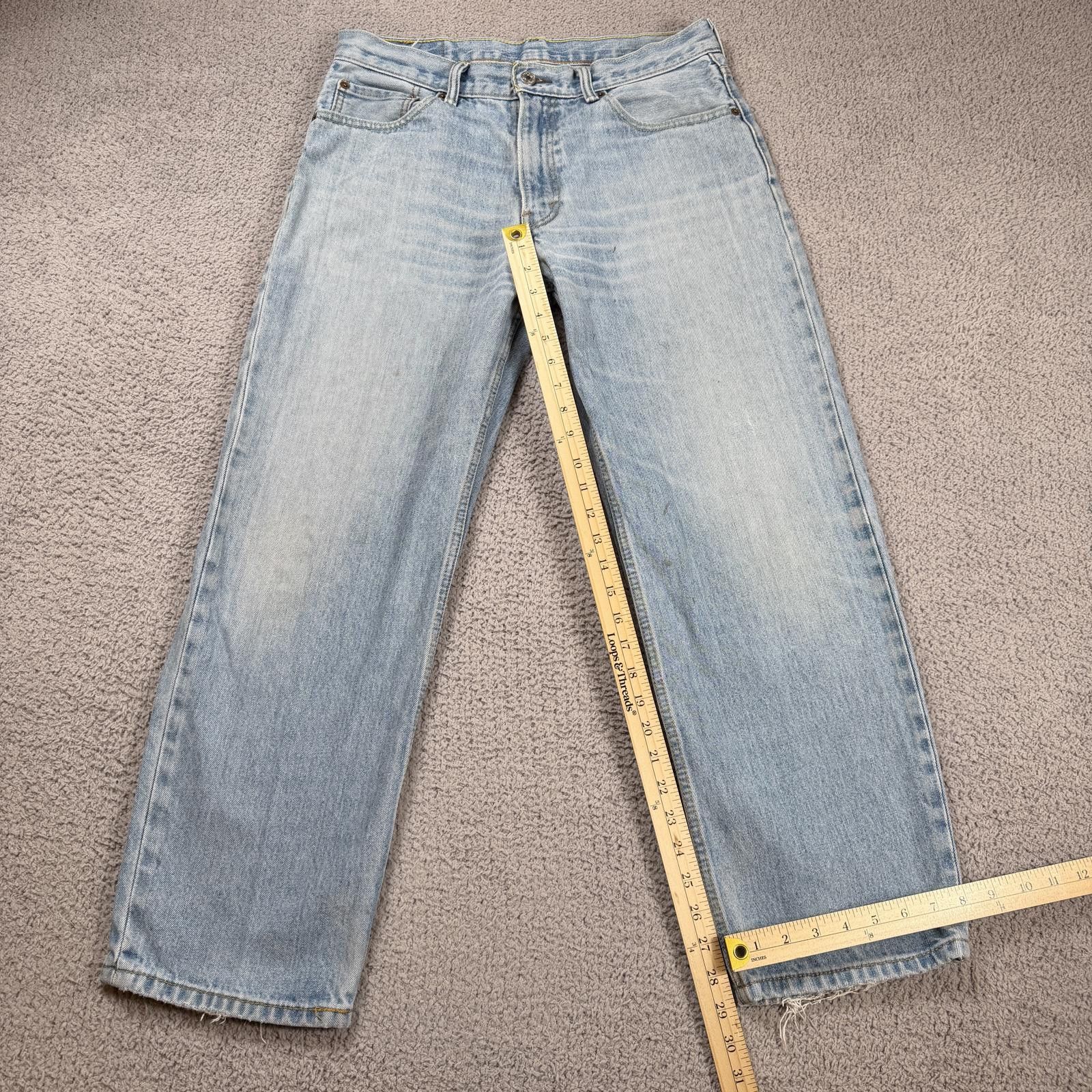 Levi's Levis 550 Relaxed Fit Jeans 34x29 Light Wash Distressed Size US 34 / EU 50 - 4 Thumbnail