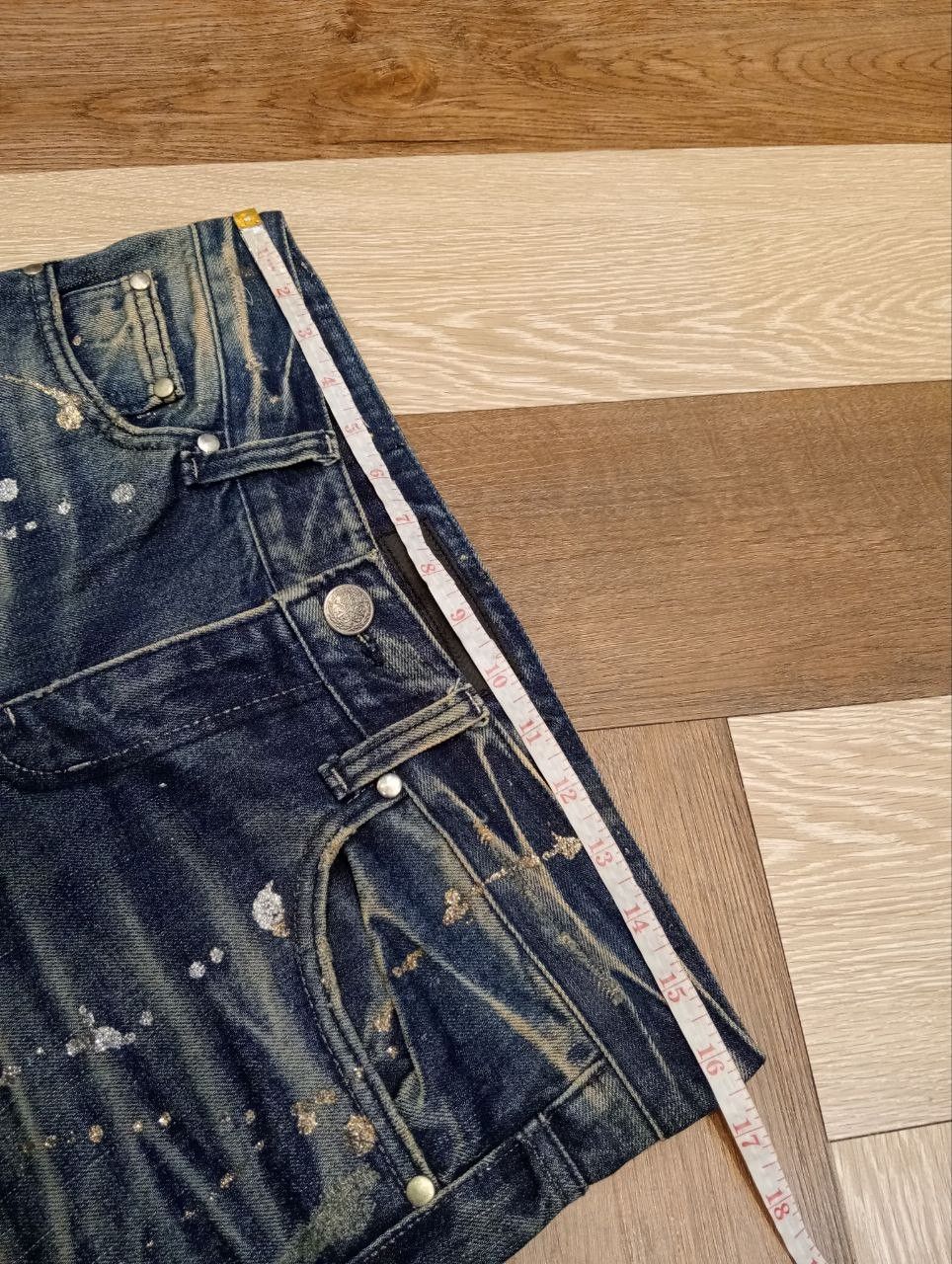 Japanese Brand LAGUST BLUE DISTRESSED ANKLE ZIP FLARED JEANS Size US 33 - 13 Thumbnail