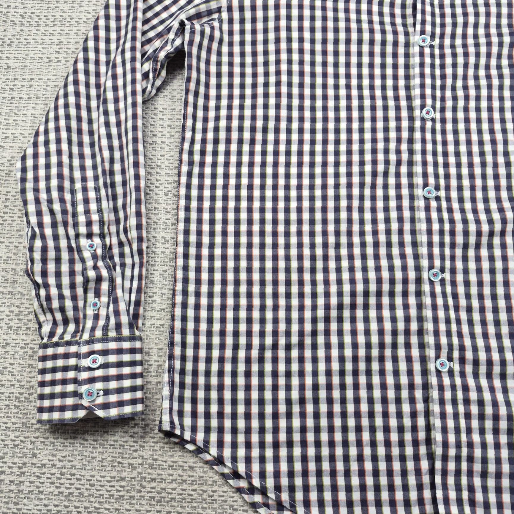 Robert Graham Robert Graham X Collection Shirt Mens Small Button-Up Slim Fit Long Sleeve Check Multicolor Casual Size US S / EU 44-46 / 1 - 3 Thumbnail