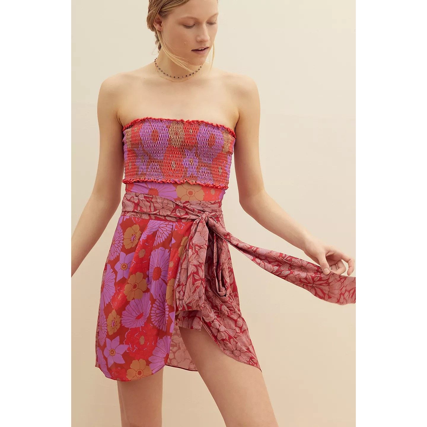Anthropologie New Anthropologie Kinsale Wrap Mini Skirt by Carolina K Size 30" / US 8 / IT 44 - 2 Thumbnail