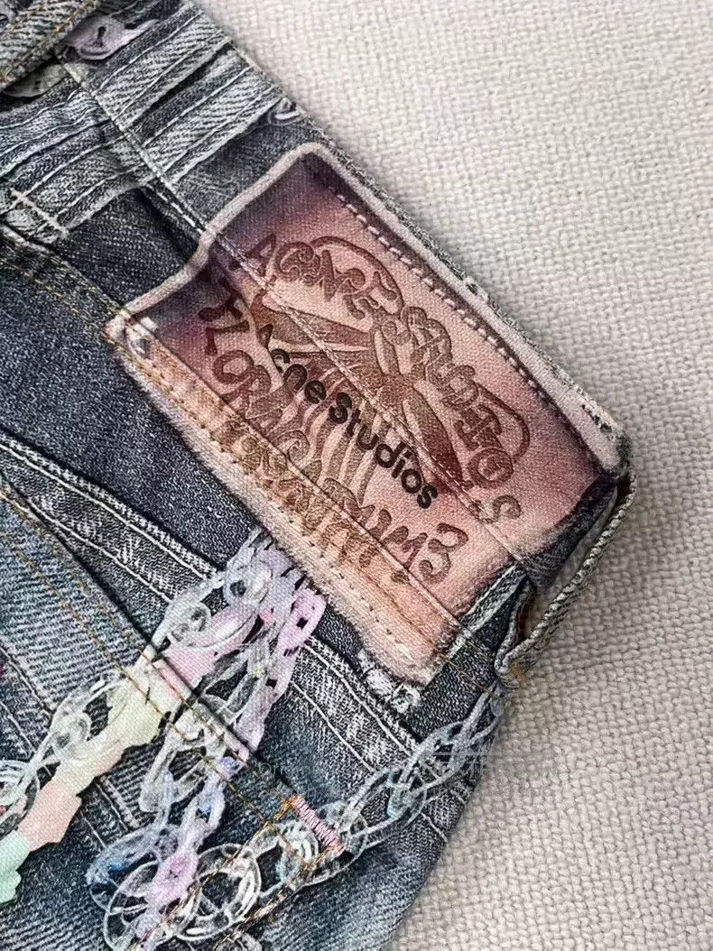Acne Studios Acne Studios 1981f Candy Chain 3D Printed Loose Low-Rise W Size 30" / US 8 / IT 44 - 3 Thumbnail