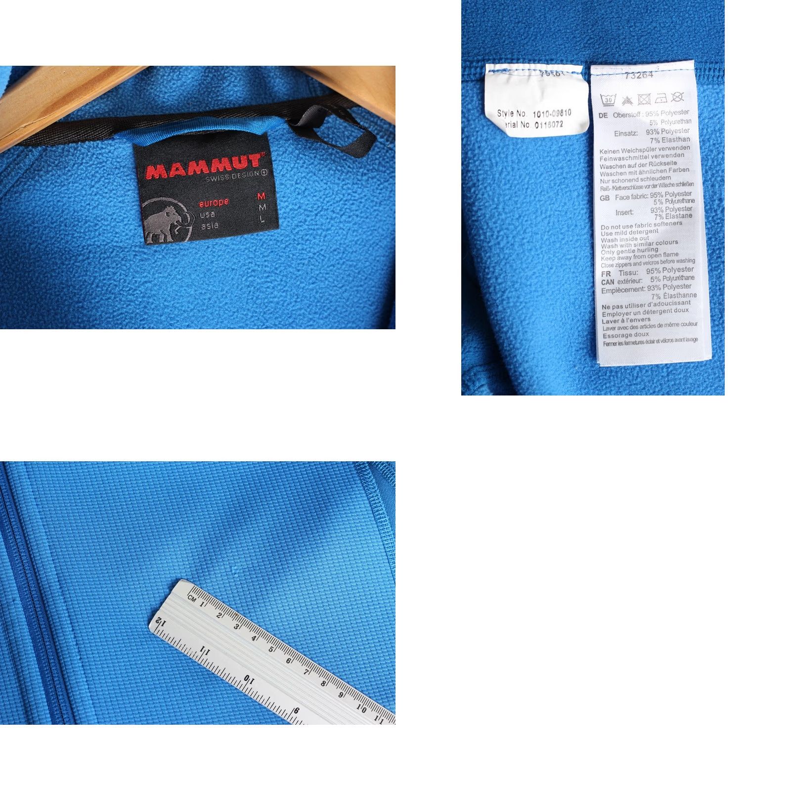 Mammut Mammut Kain Jacket Men M Hooded Blue Lined Outdoor Hiking Full Zip Casual Mens Jacket Size US M / EU 48-50 / 2 - 8 Thumbnail