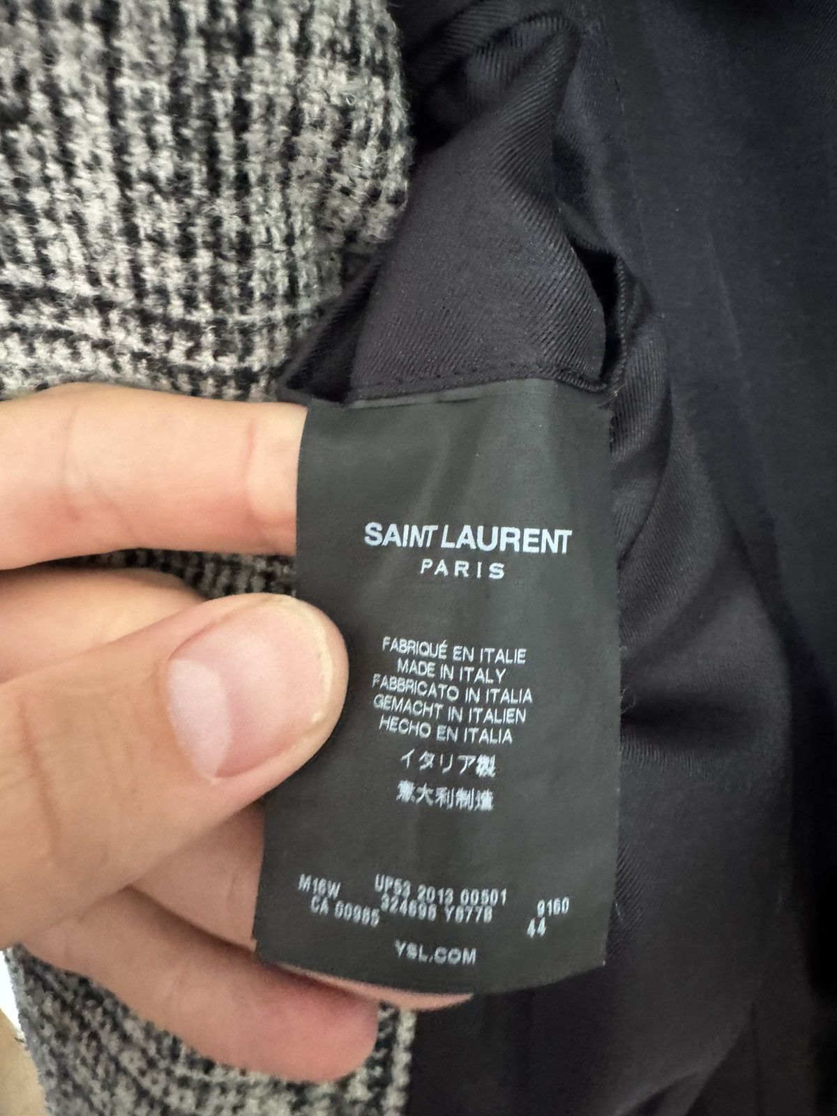 Saint Laurent Paris Hedi FW13 plaid coat Size US S / EU 44-46 / 1 - 3 Thumbnail