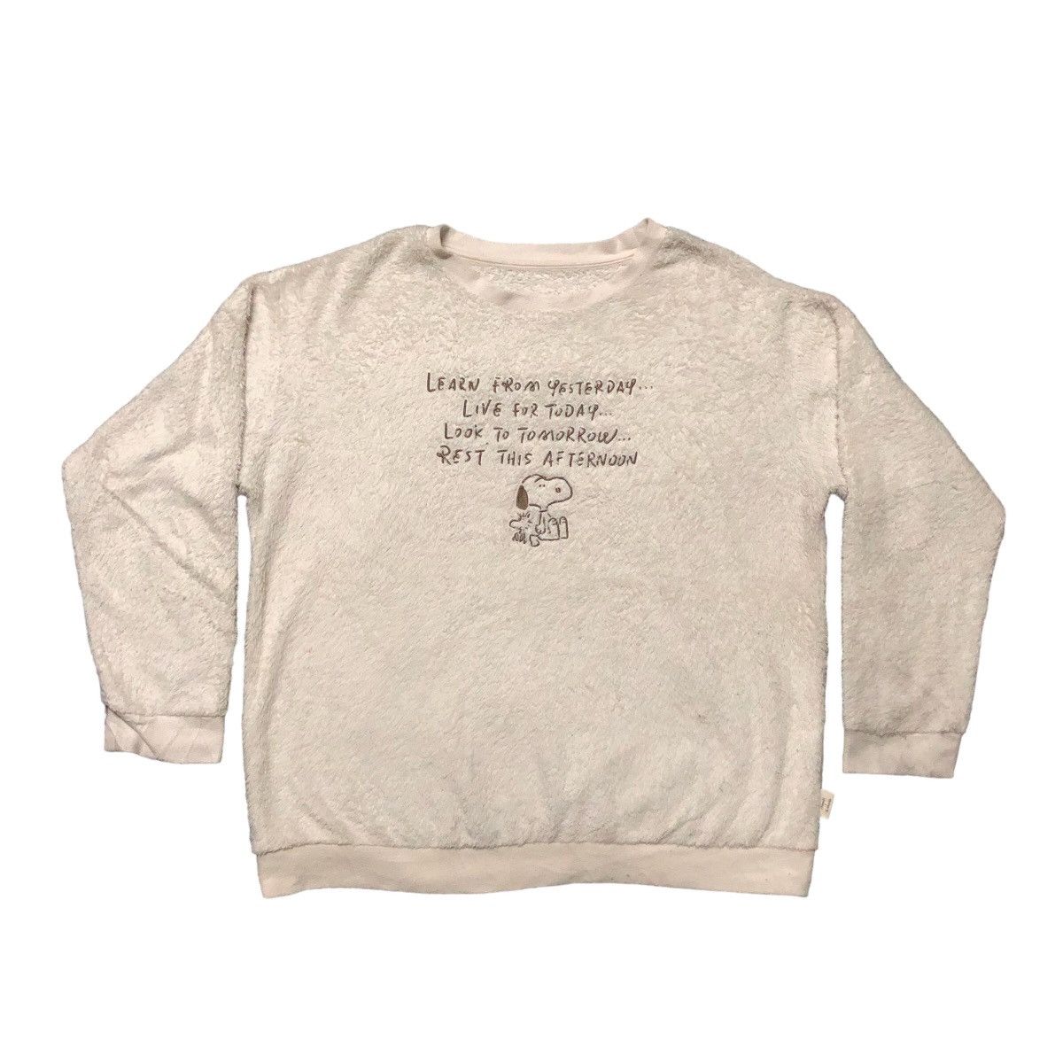 💥Uniqlo X Peanuts X Yo Nagara Sherpa Fleece Sweatshirt