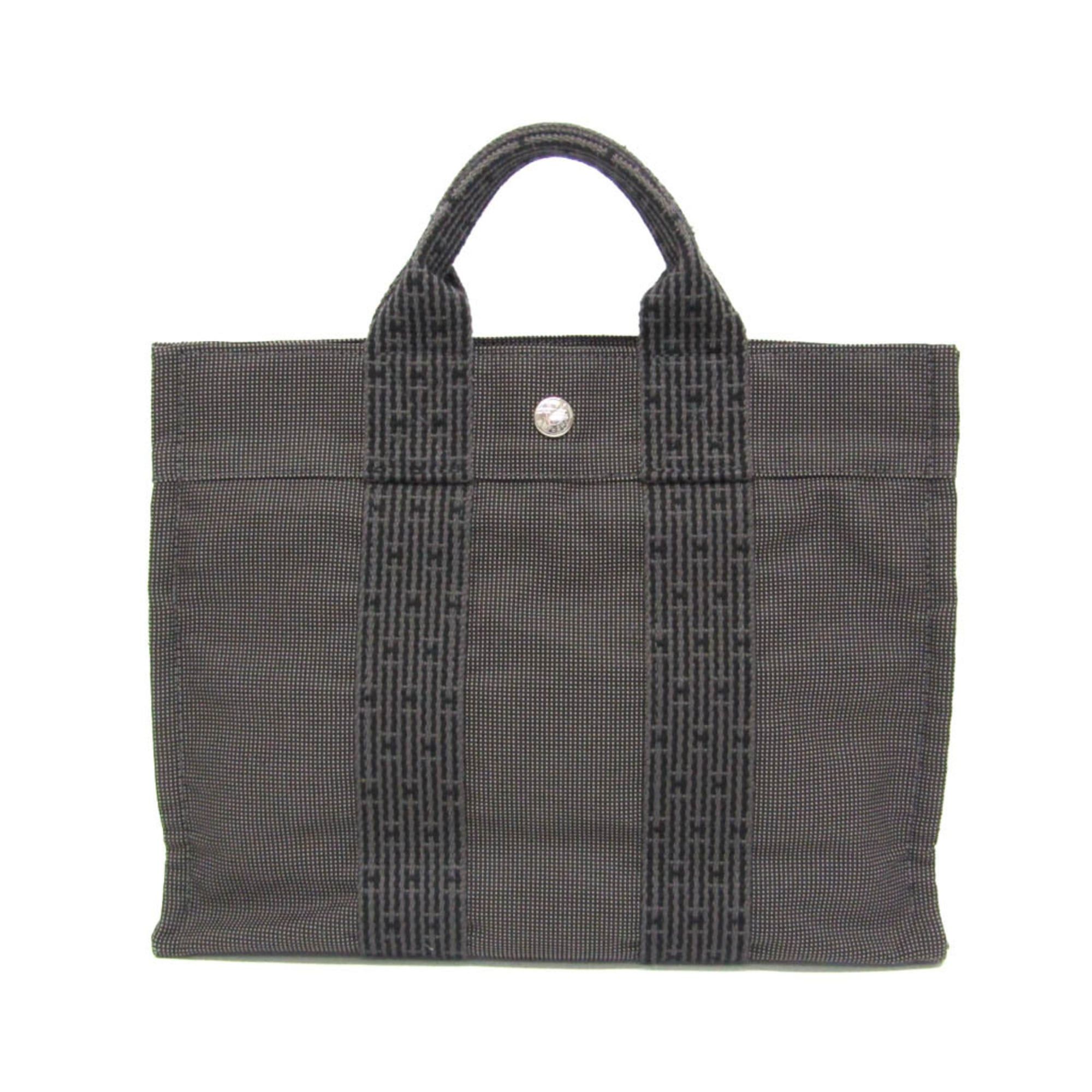 Hermes Hermes Her Line PM Women,Men Polyamide,Polyester Tote Bag Black,Gray Size ONE SIZE - 1 Thumbnail