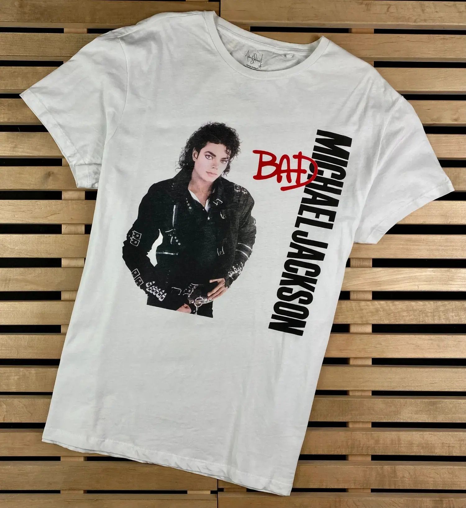 Band Tees Mens Vintage T Shirt Michael Jackson Size XL Bad Size US XL / EU 56 / 4 - 1 Thumbnail