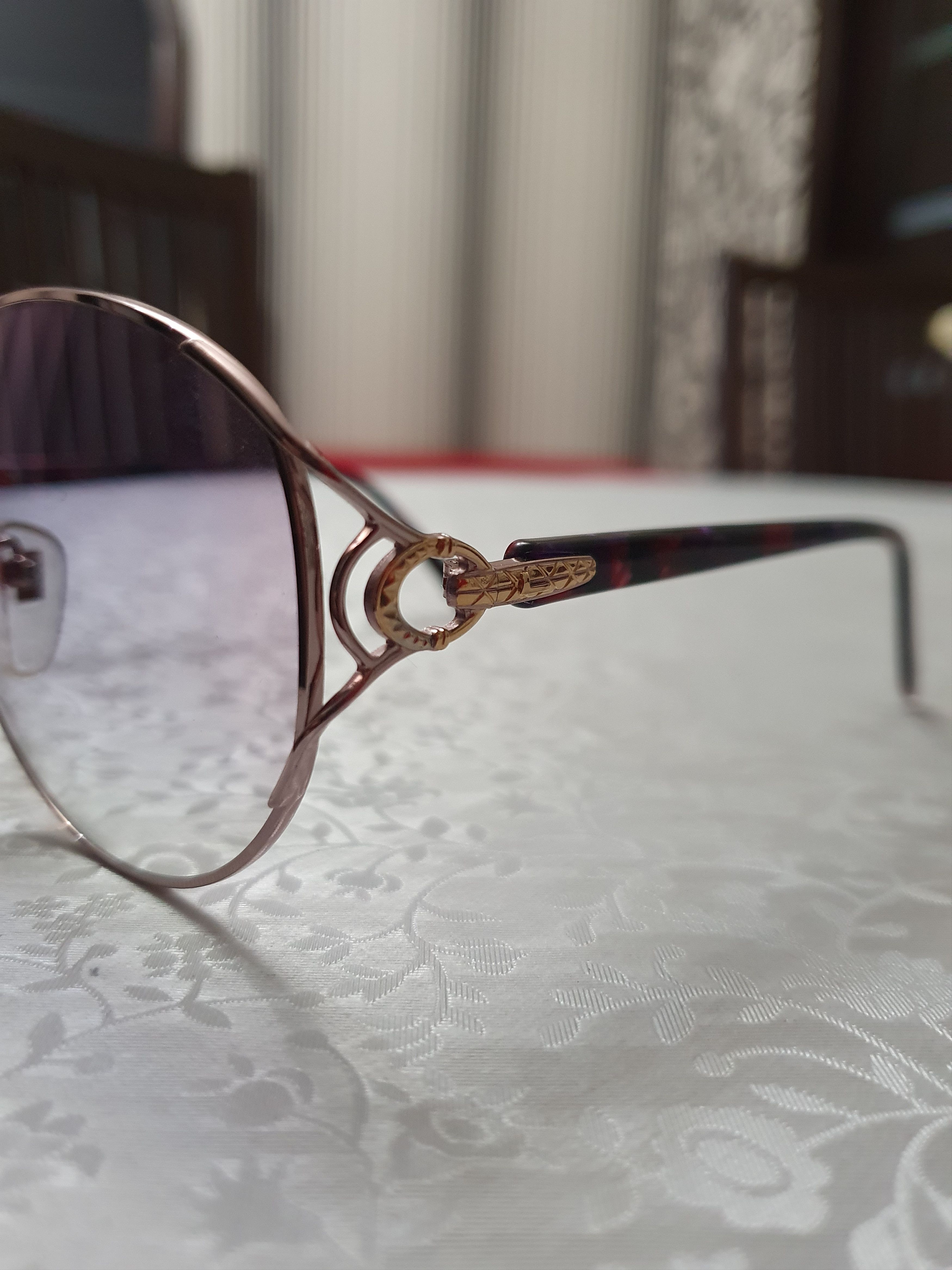 Lancel Lancel Paris Vintage Pink/Purple Fade Y2k Luxury Sunglasses Size ONE SIZE - 4 Thumbnail