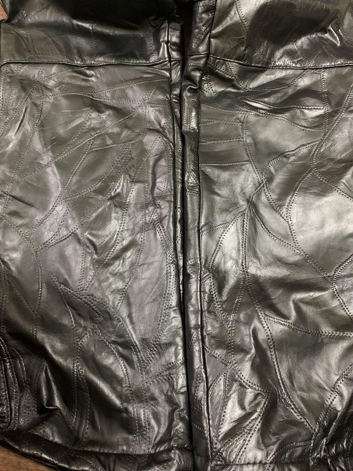 If Six Was Nine × Japanese Brand SUPER DOPE LEATHER PANT WITH CRAZY DETAILING DESIGN Size US 31 - 9 Thumbnail