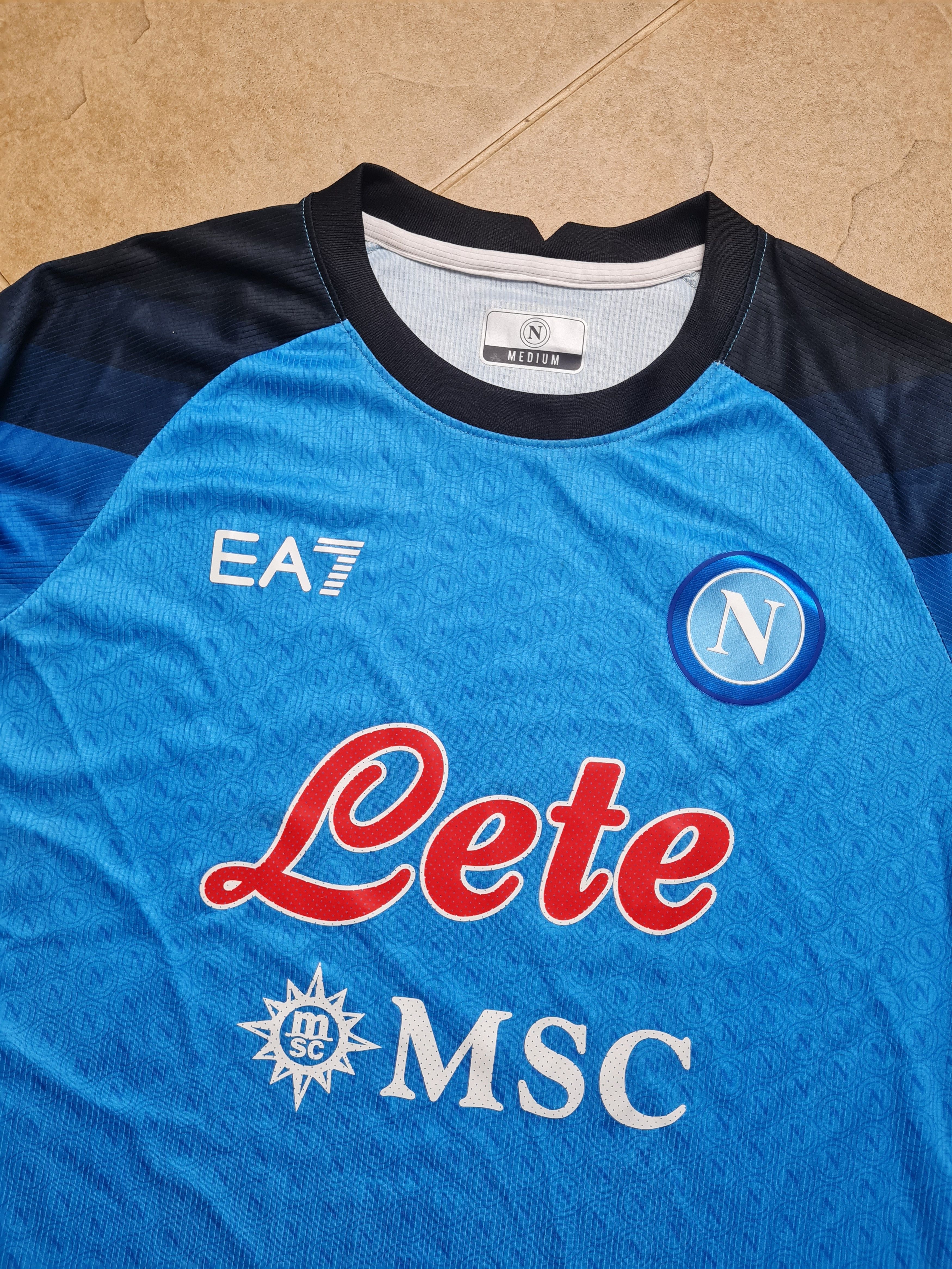 Other Jersey Napoli Home 2022/23 Match Version EA7 Soccer Shirt Size US M / EU 48-50 / 2 - 17 Thumbnail